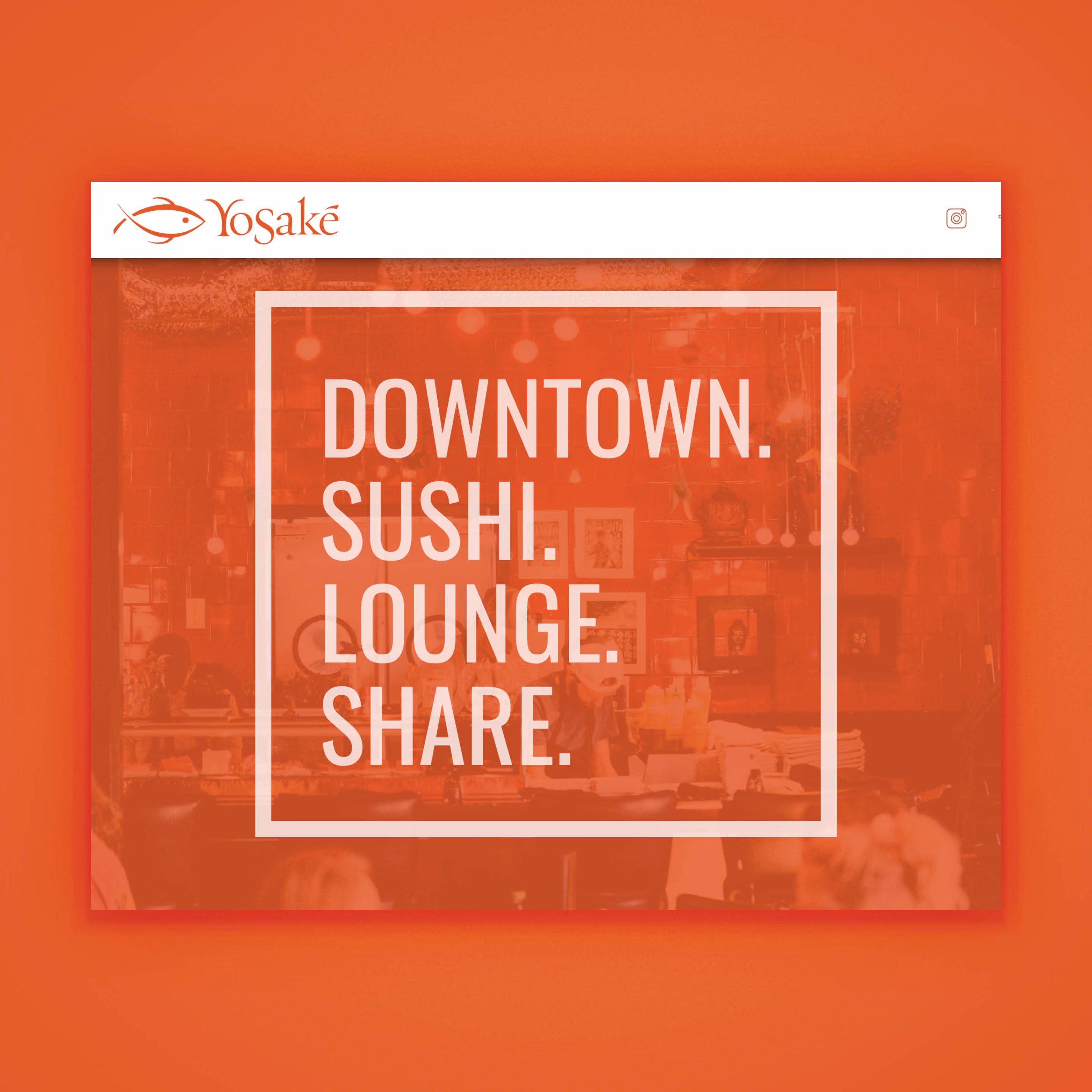 Yosake restaurant - website desgin by Brand Engine