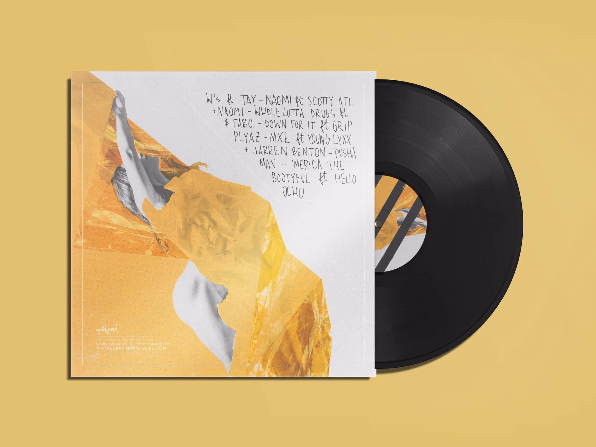Goldyard Album Cover | CD and Vinyl - Graphic Design and photography by Brand Engine