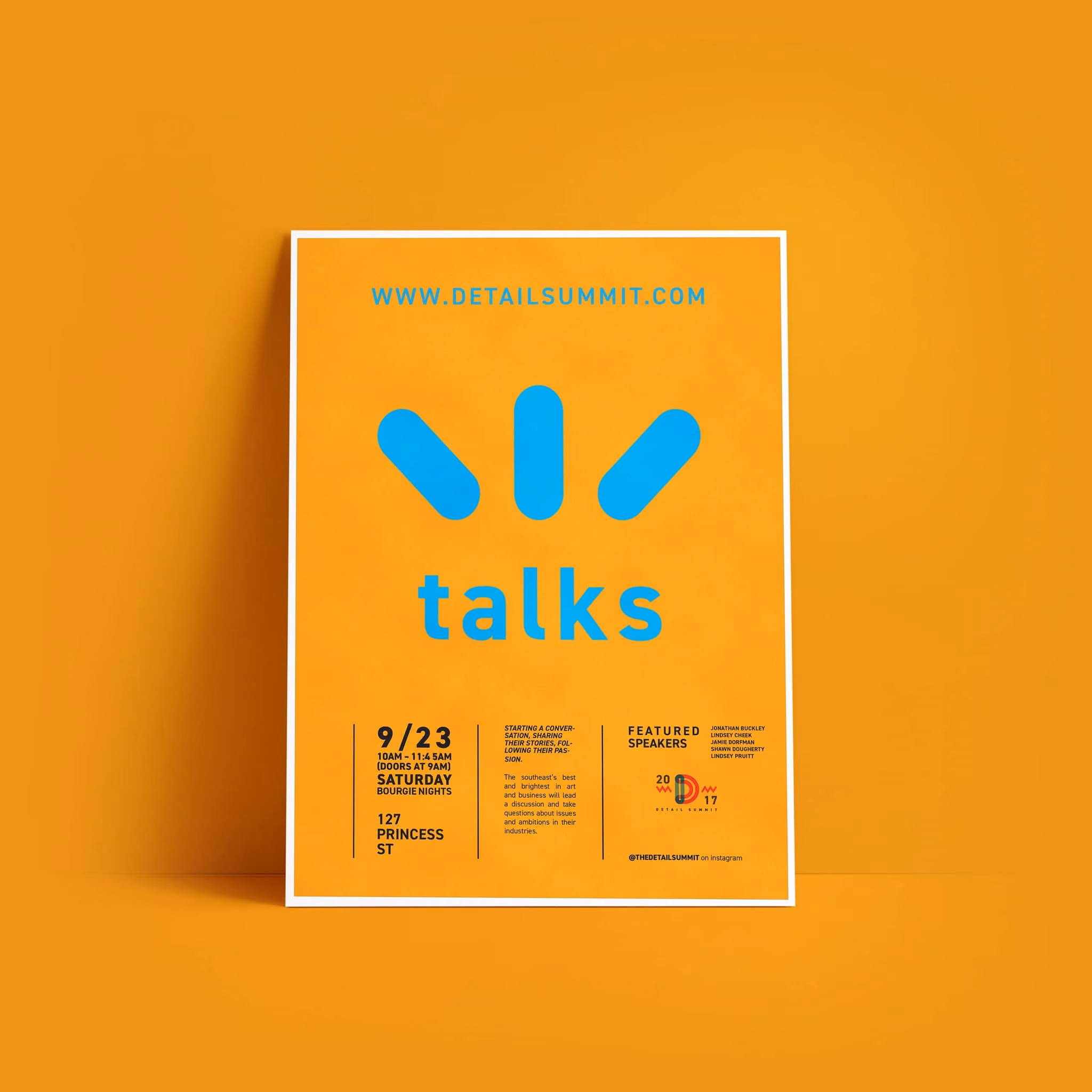 Detail Summit posters - graphic design by Brand Engine