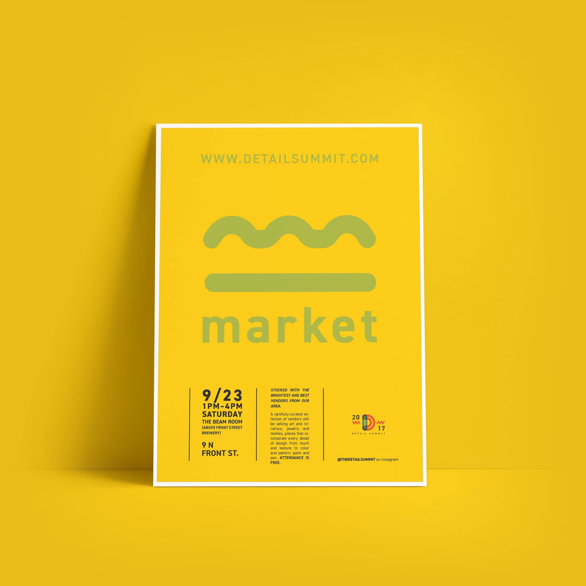 Detail Summit posters - graphic design by Brand Engine