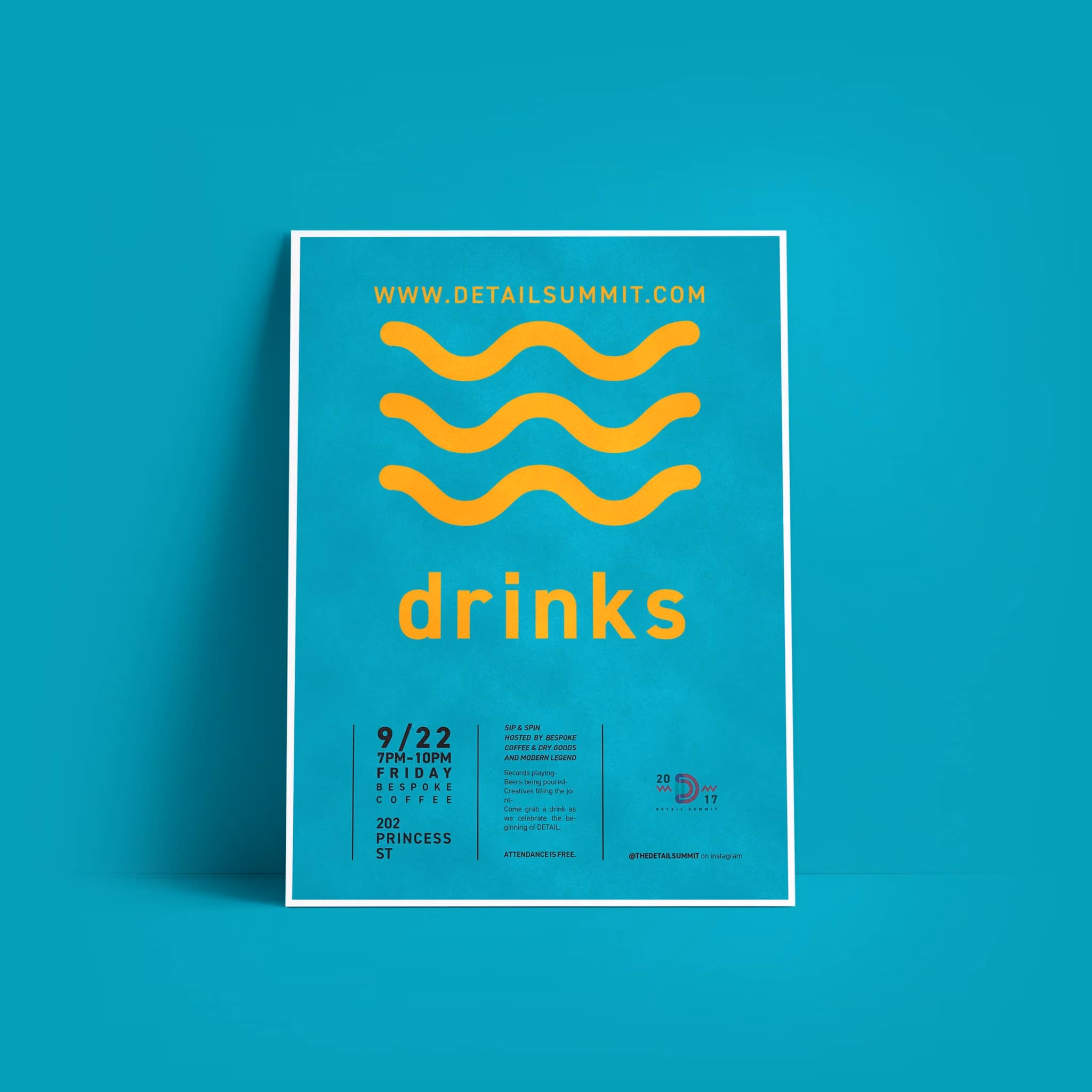 Detail Summit posters - graphic design by Brand Engine