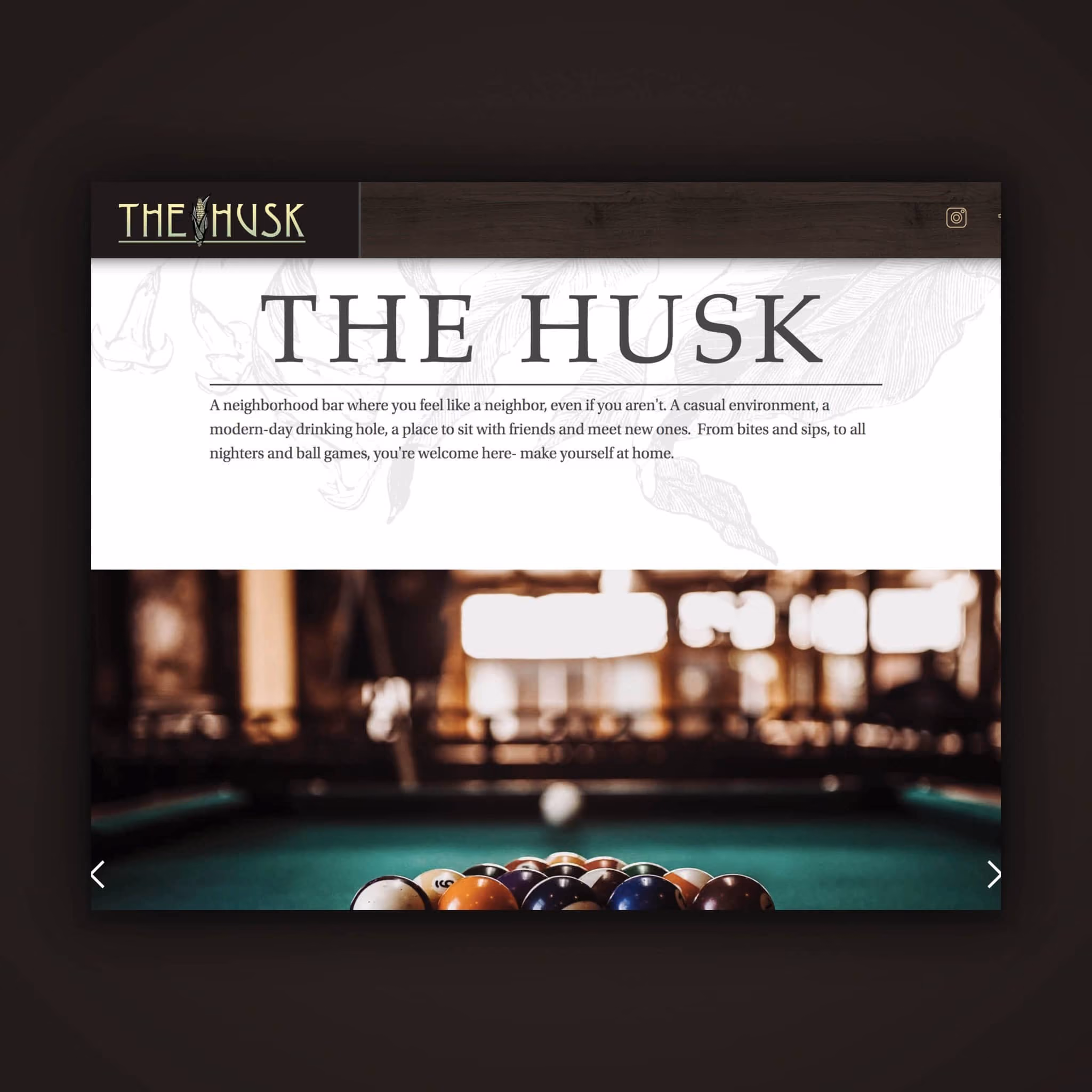 The Husk - Web Design by Brand Engine