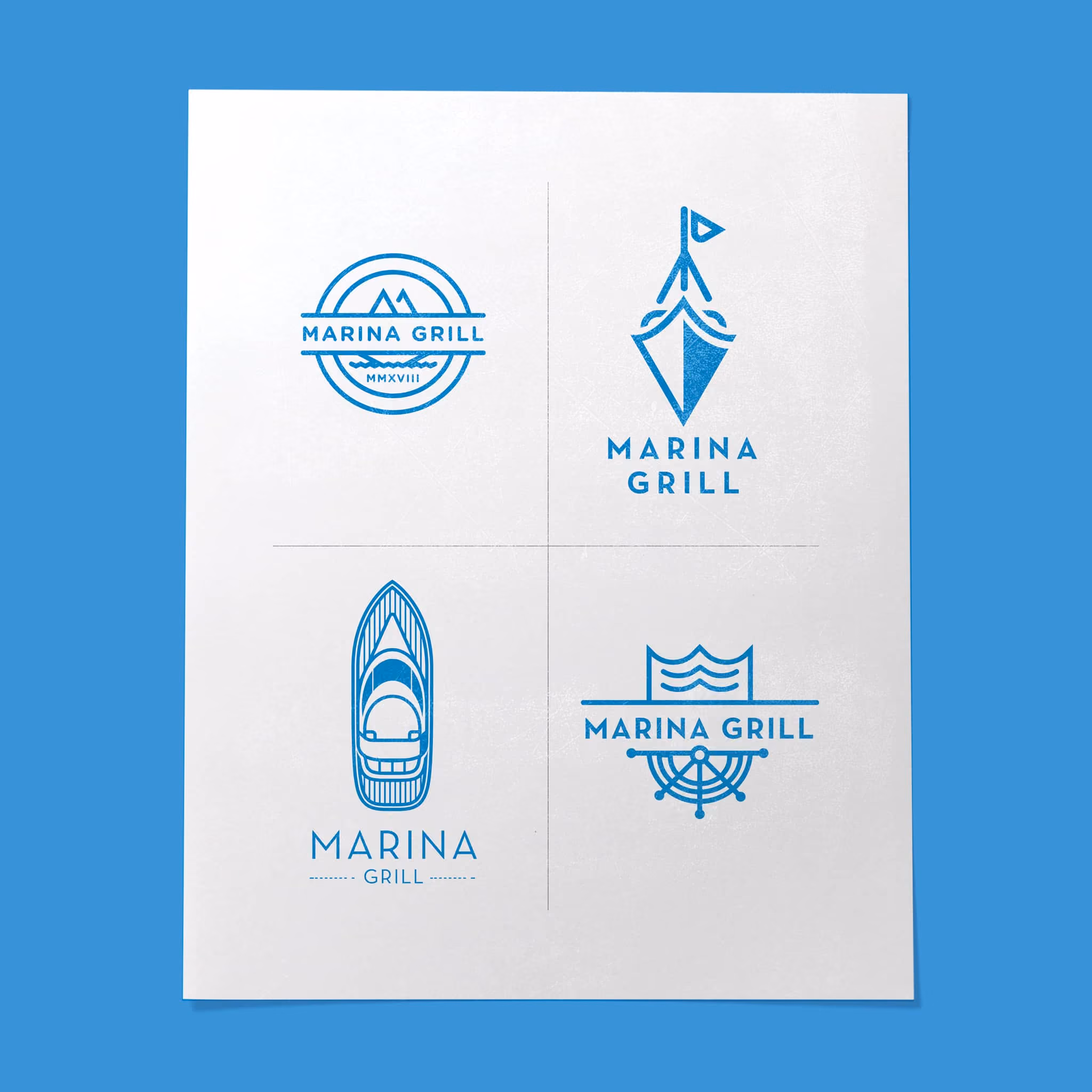 Marina Grill Logo Design by Brand Engine