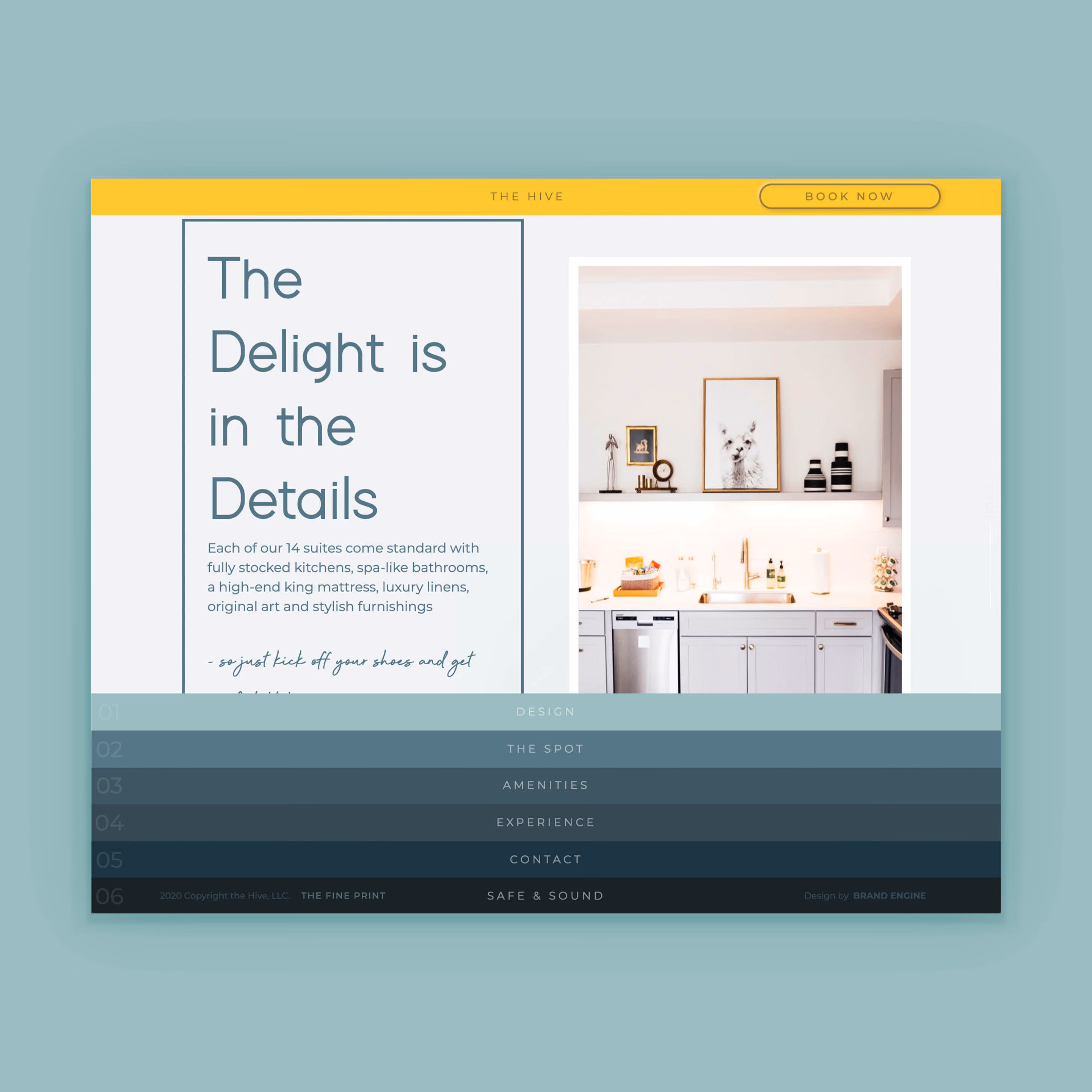 The Hive Wilmington Hotel Website Design by Brand Engine