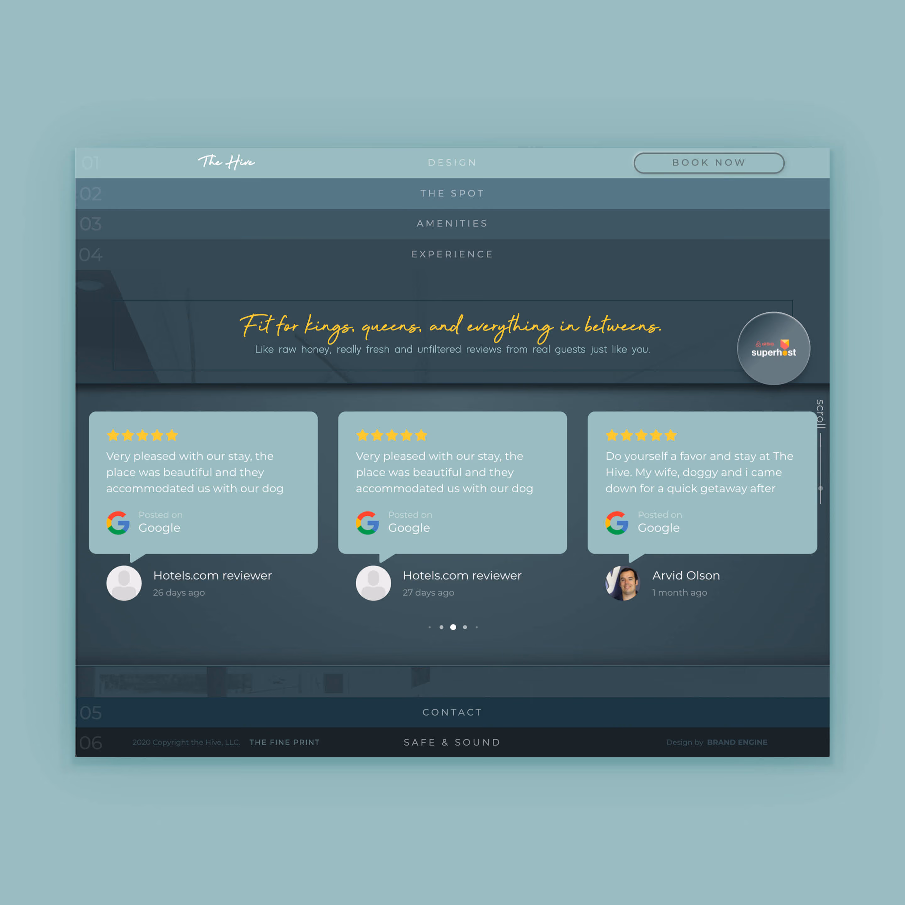 The Hive Wilmington Hotel Website Design by Brand Engine