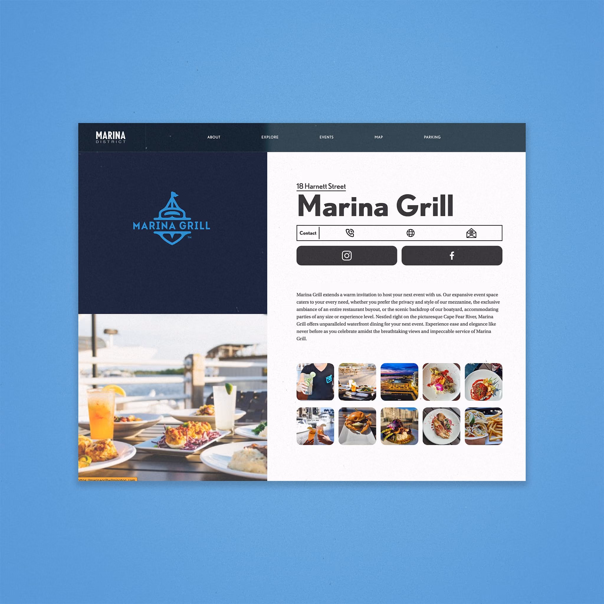Wilmington Marina District Directory Civic Website Design 