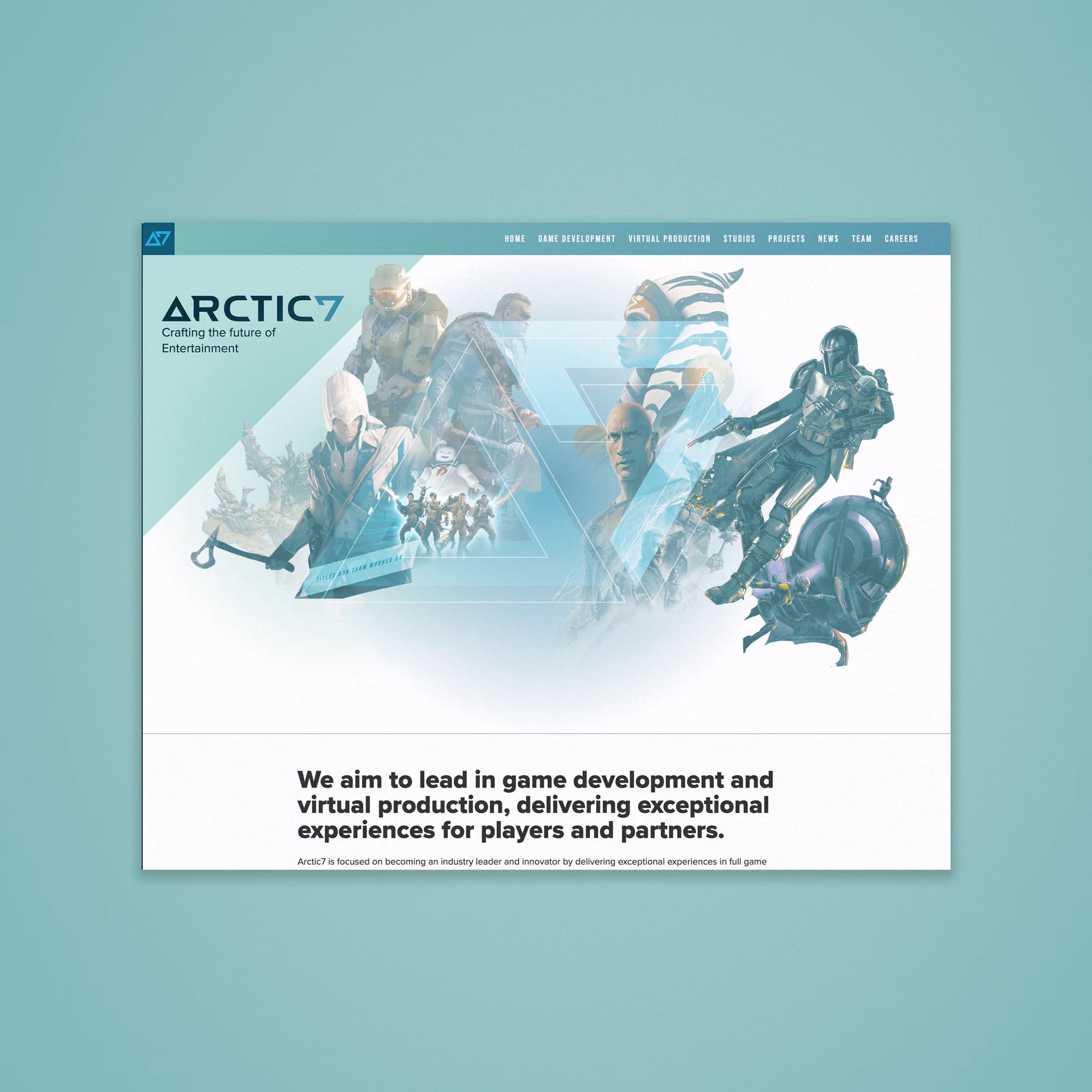Video Game Studio website design