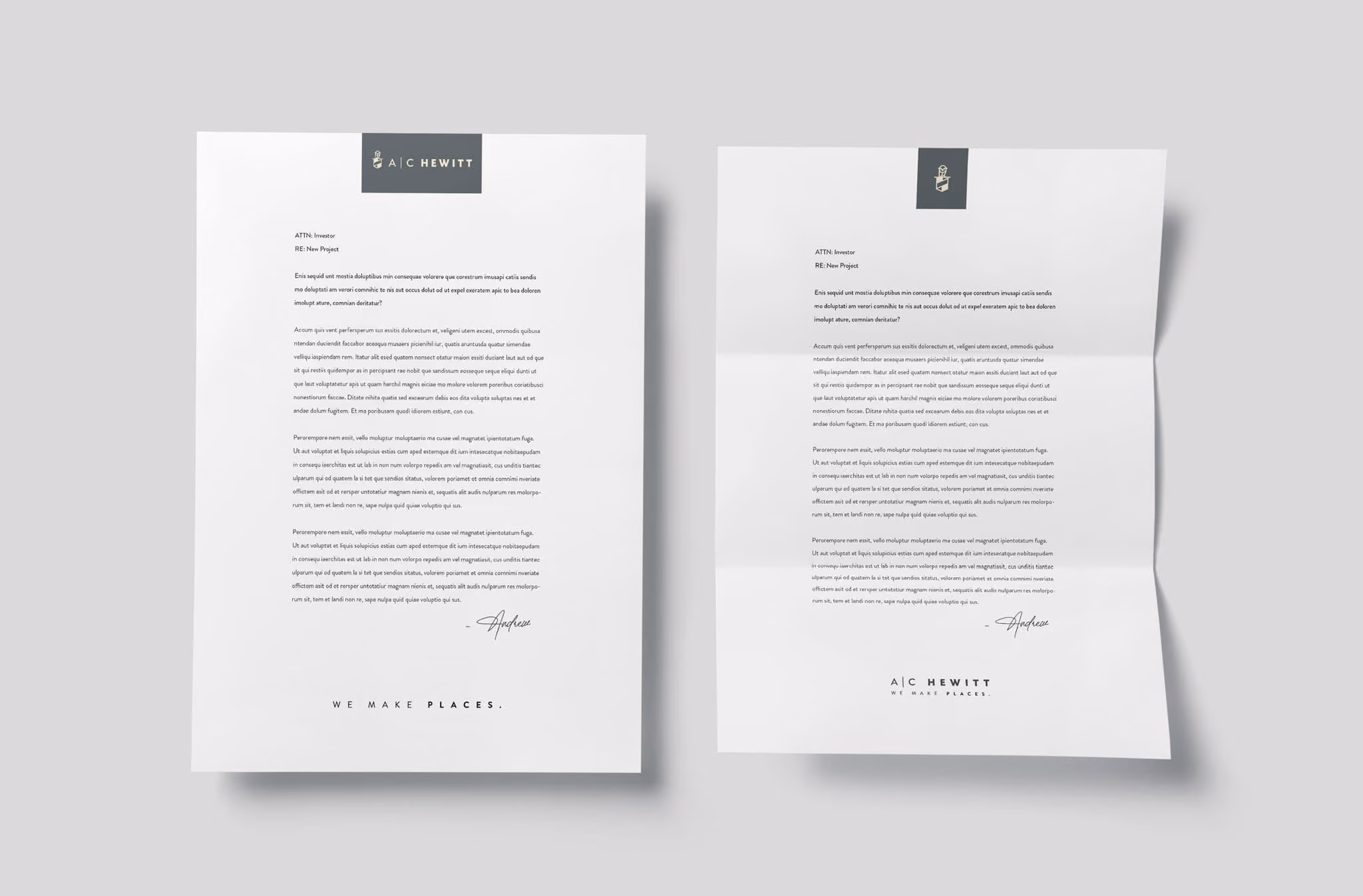 AC hewitt Real Estate developer branding