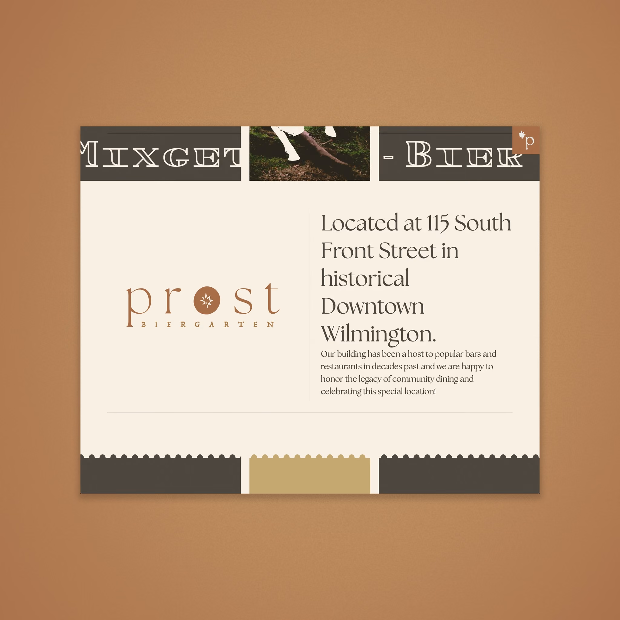 Prost, Wilmington, NC's first beer garden, Website Design Project.