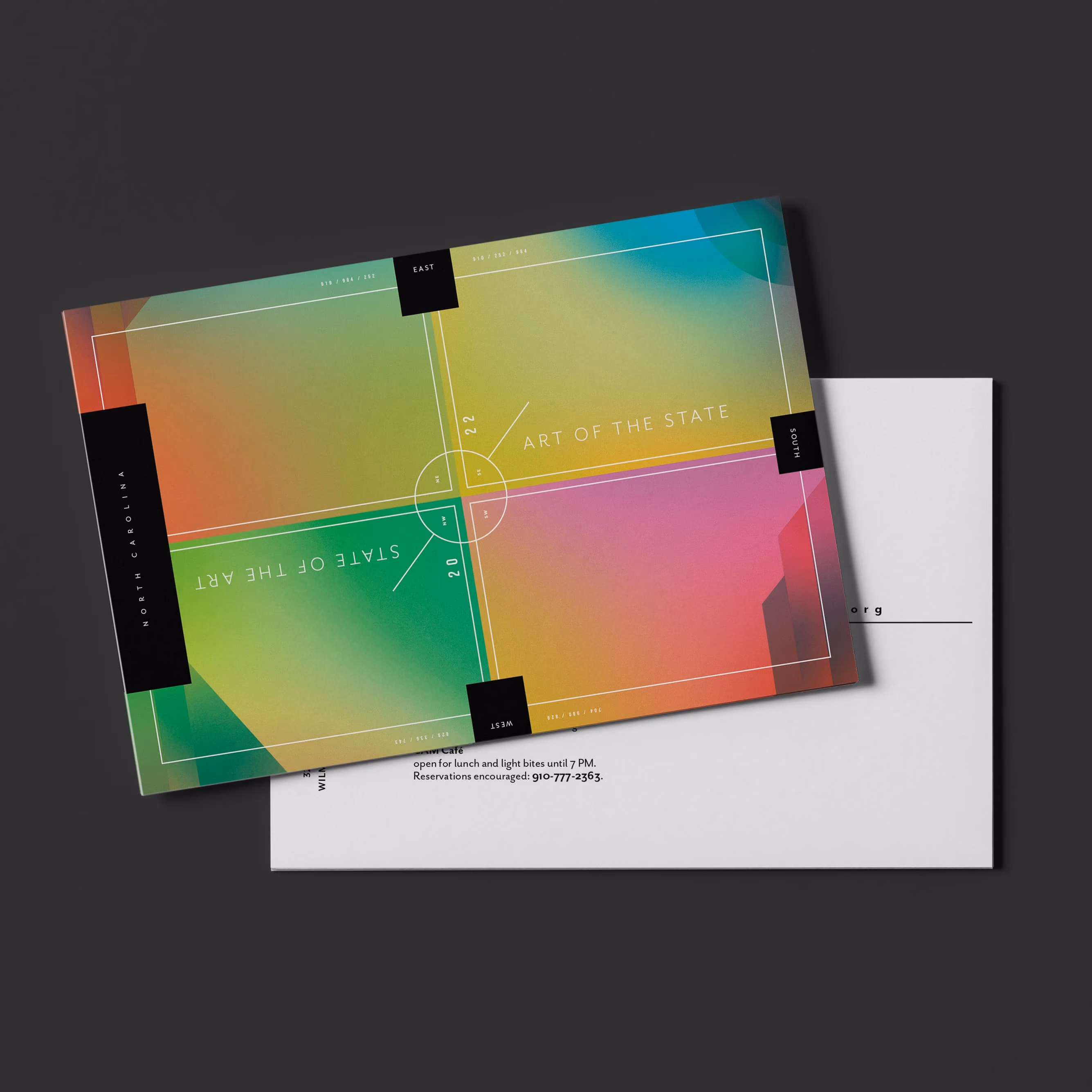 Print design for Cameron Art Museum's Art of the State 2022