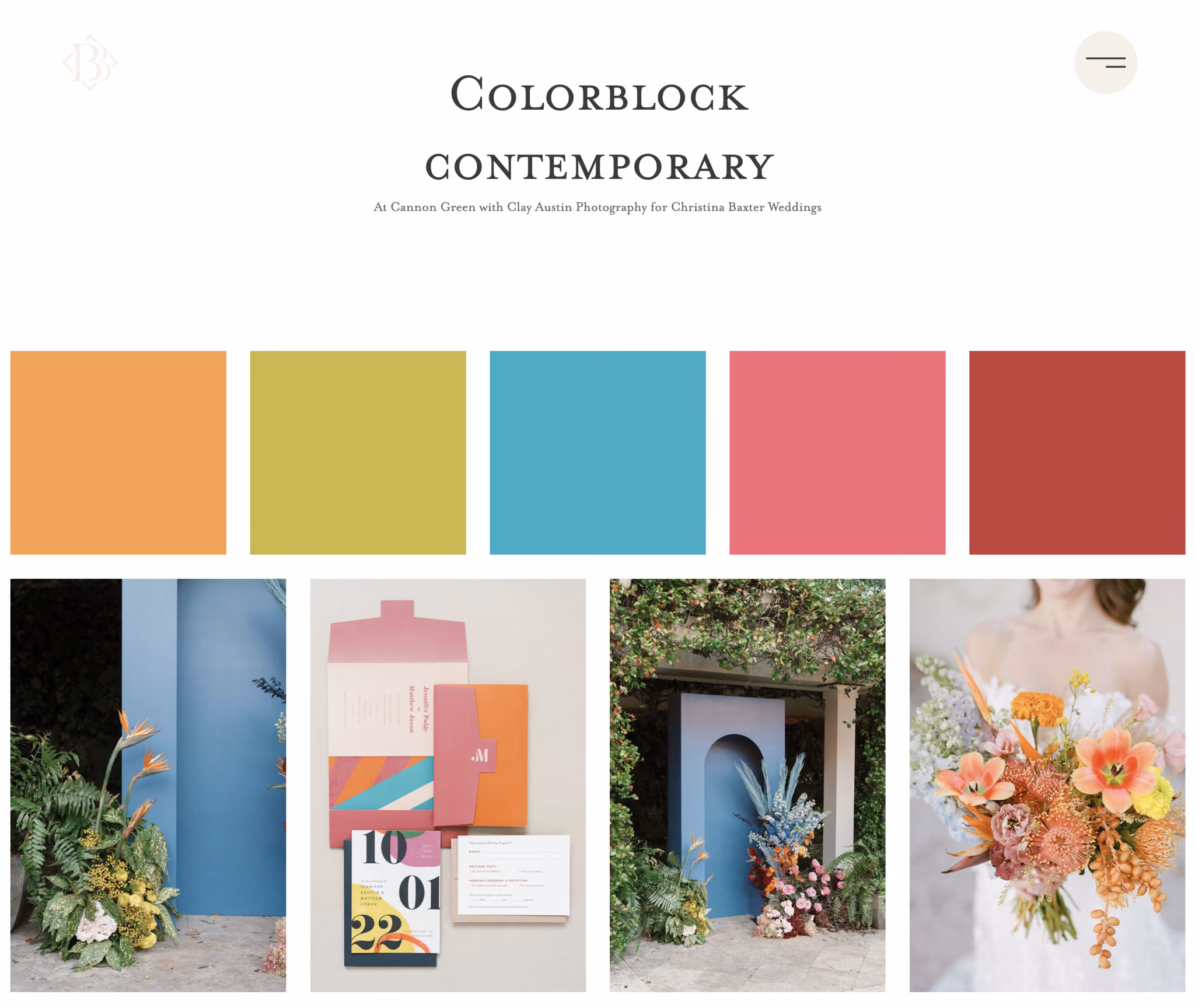 Deep within the website, the colors come to life and showcase their art.