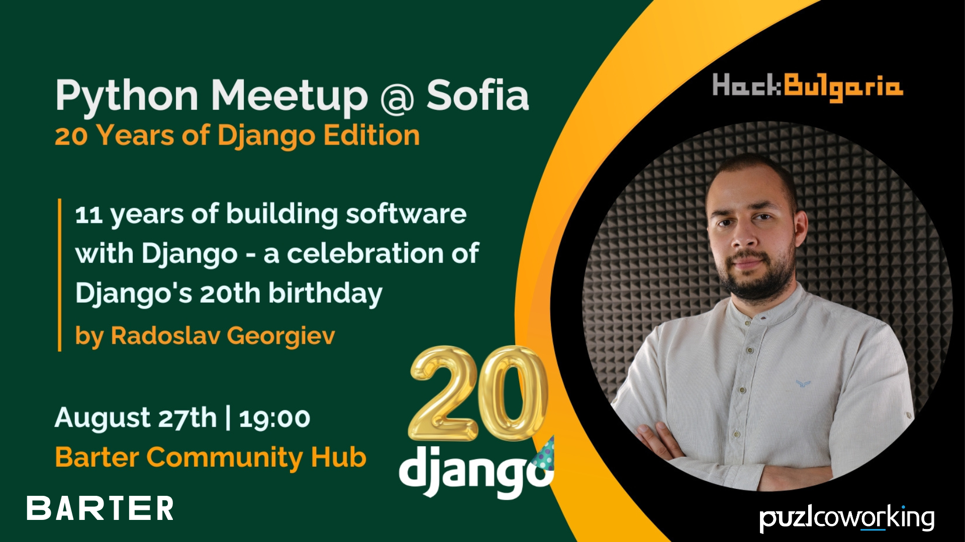 Python Meetup @ Sofia, 20 Years of Django Edition
