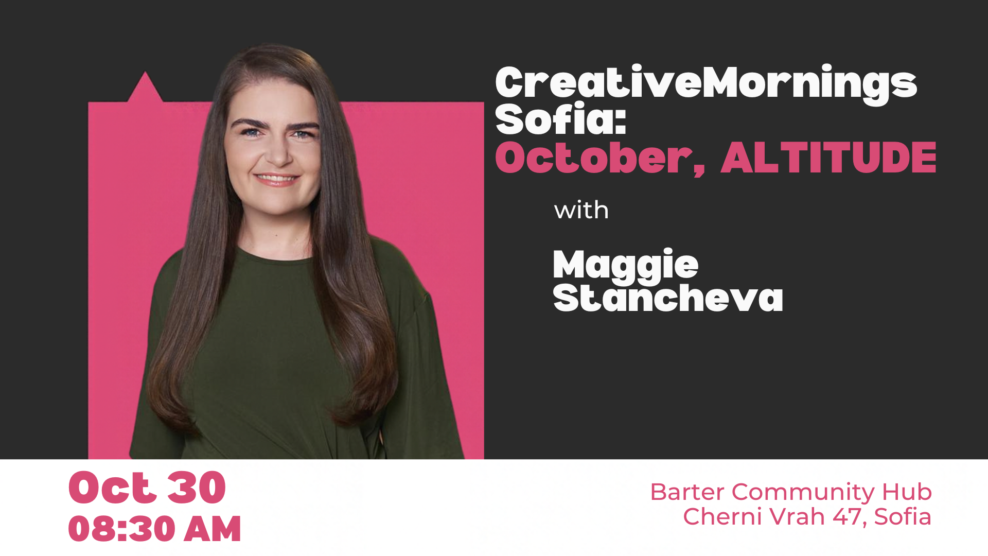 https://Creative Mornings: Maggie Stancheva | ALTITUDE