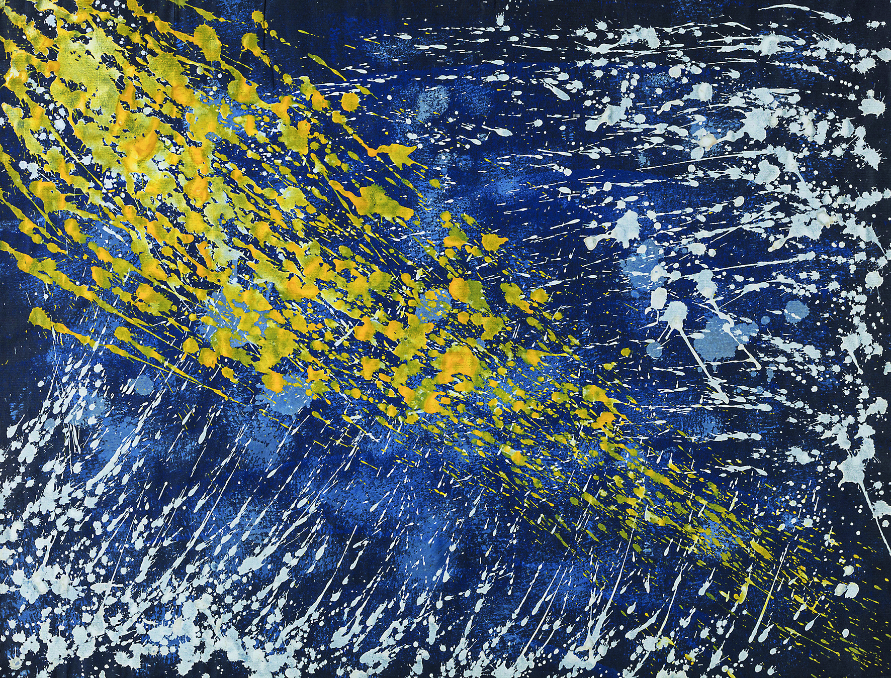 Mary Bauermeister, Untitled, 1959 Kasein-Tempera, Gouache auf Papier, 49 x 61 cm, Mary Bauermeister Art Estate, © VG Bild-Kunst, Bonn 2025, Foto: Margot Gottschling
