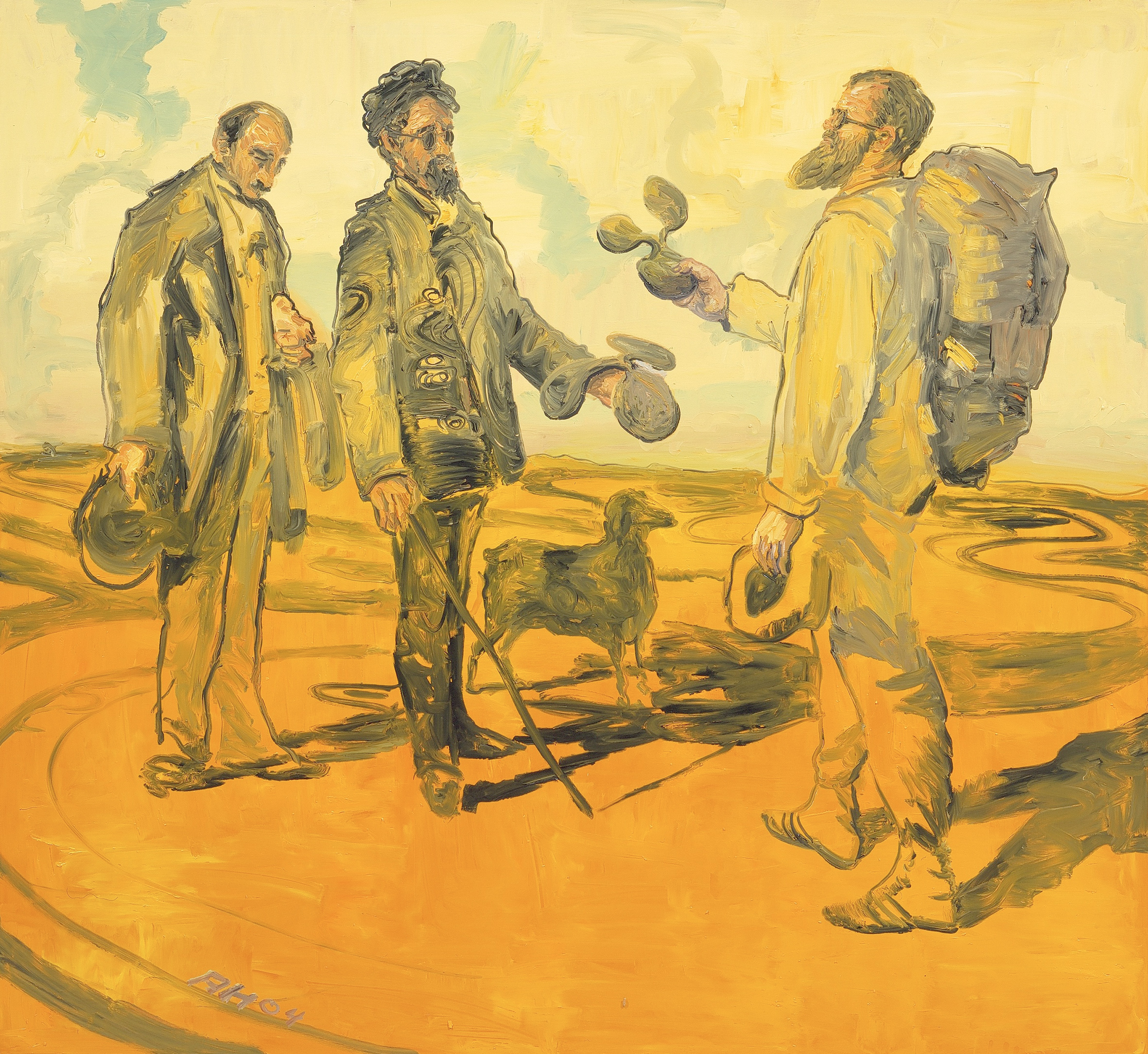 Anton Henning, La Rencontre No. 4, 2004, Öl auf Leinwand // Oil on canvas, 172,5 cm x 188,5 cm, © Anton Henning/VG Bild-Kunst Bonn, 2025, Foto // Photo: Jörg von Bruchhausen