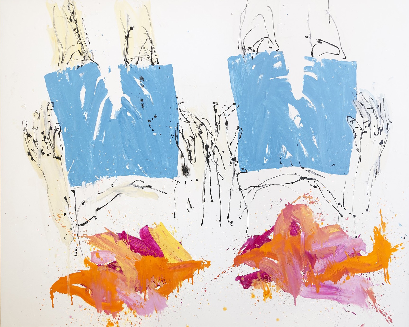 Georg Baselitz, Coellinhose, 2010, Öl auf Leinwand // oil on canvas, 250 x 200 cm, Courtesy Miettinen Collection © the artist 