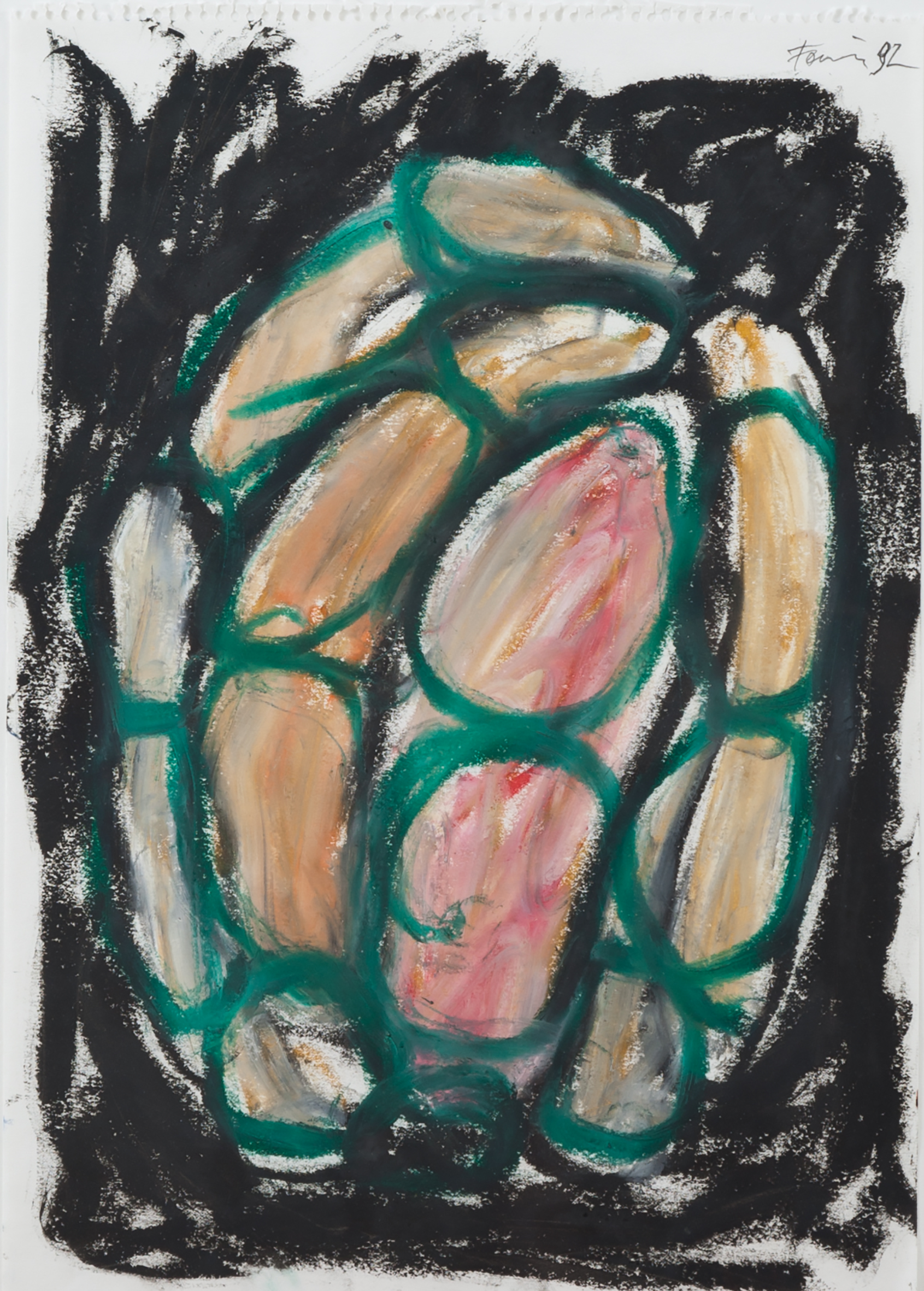 Günther Förg, Untitled, 1992, 41 x 29 cm, Courtesy Miettinen Collection © VG Bild-Kunst, Bonn 2025