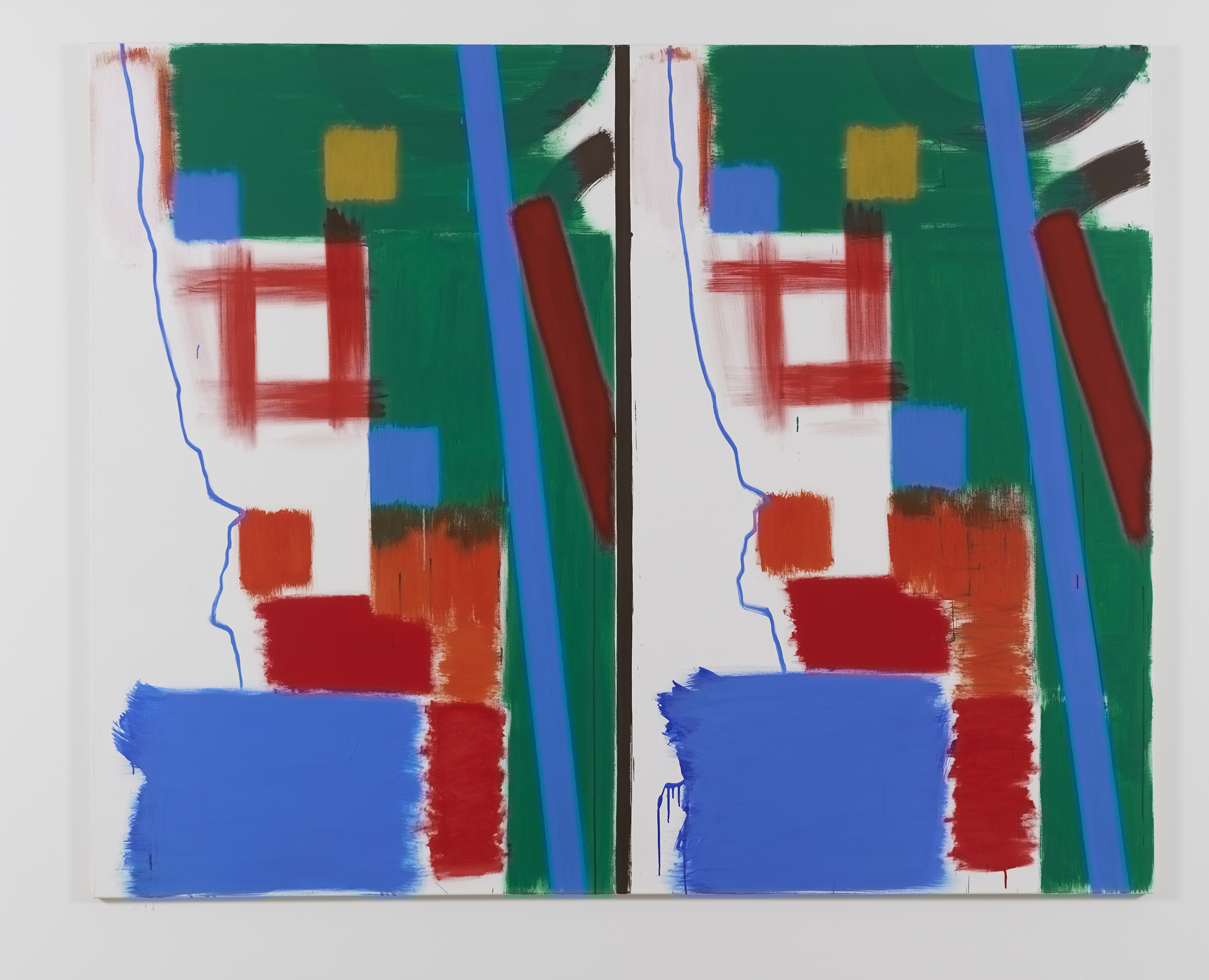 Bernard Piffaretti, o.T. // untitled, 2021, Acryl auf Leinwand // Acrylic on canvas, 200 x 250 cm, Courtesy Miettinen Collection © VG Bild-Kunst, Bonn 2025 