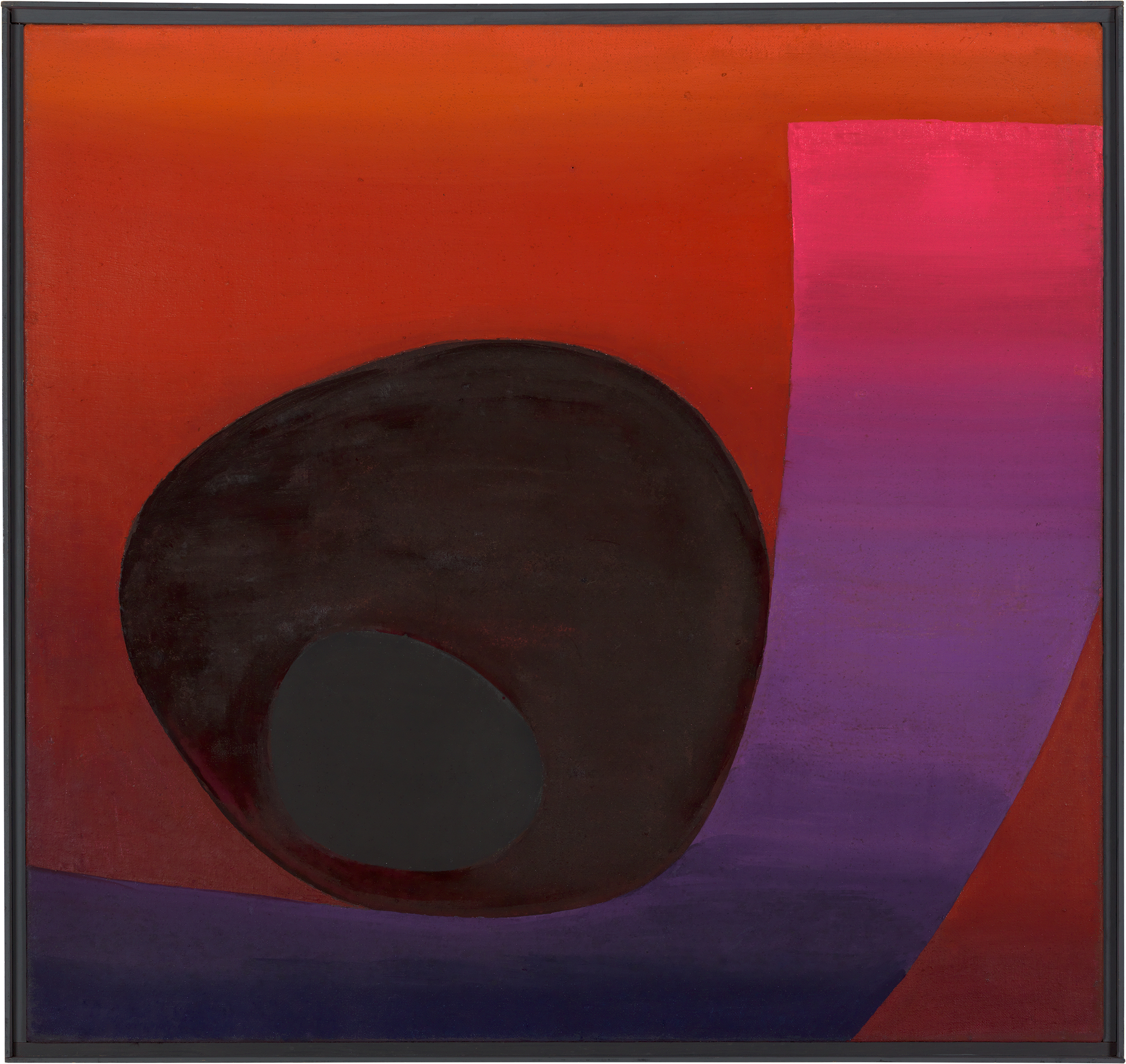 Rupprecht Geiger, Ohne Titel, 1957, Eitempera auf Leinwand / Egg tempera on canvas, 112 x 115 cm, WVZ 178, Archiv Geiger, München / Munich © VG Bild-Kunst, Bonn 2025, Foto / photo: Nikolaus Steglich, Starnberg