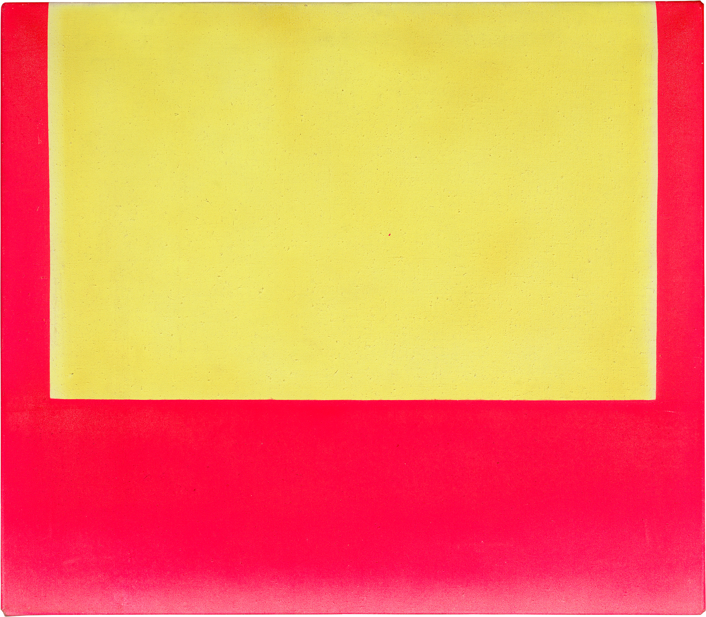 Rupprecht Geiger, 483/67, 1967, Öl auf Leinwand / Oil on canvas, 100 x 115 cm, WVZ 457, Archiv Geiger, München / Munich © VG Bild-Kunst, Bonn 2025, Foto / photo: Archiv Geiger, München / Munich