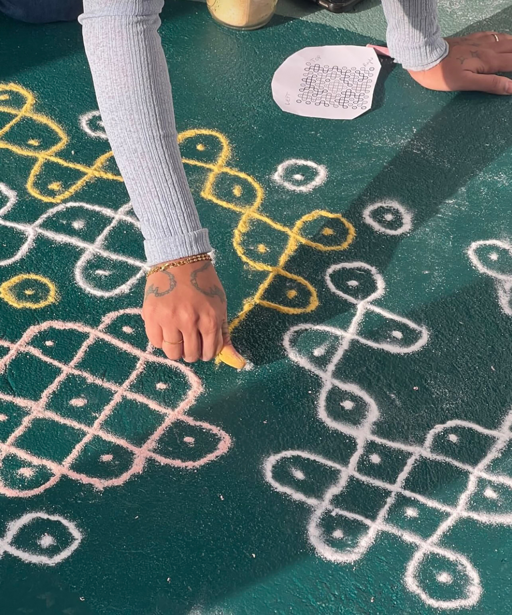 Aarati Akkapedi, Kolams, 2025, Installation view, Courtesy of the artist 