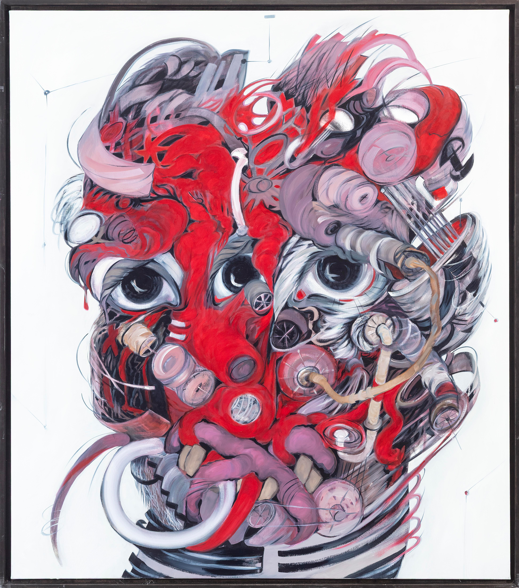 Margot Guttmann, Feminin, 2012, Öl auf Leinwand, 140 x 160 cm, © Margot Guttmann, Foto: Ludger Paffrath