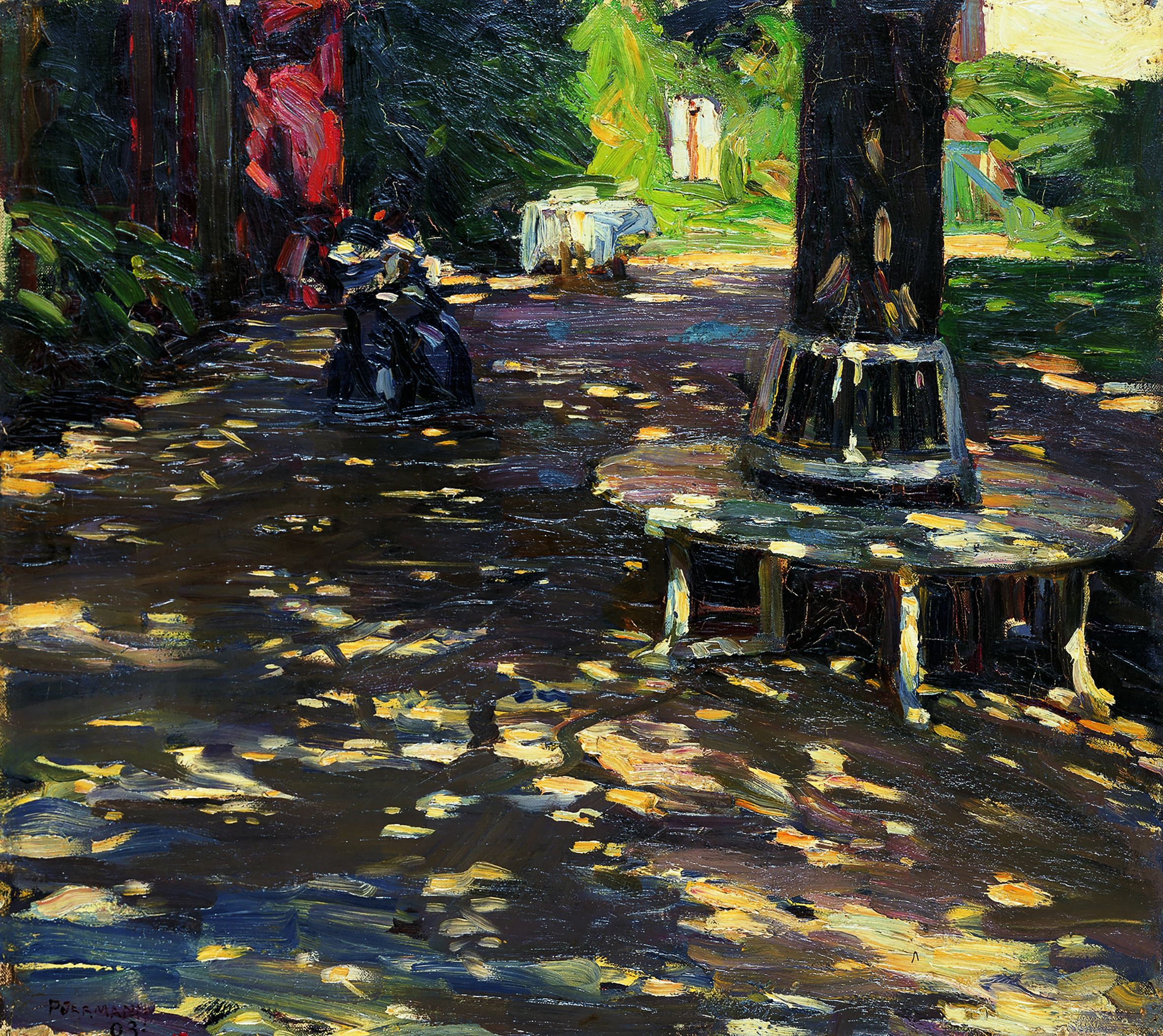 Hans Purrmann, Park in Svinar, 1903, Öl auf Leinwand, © VG Bild-Kunst, Bonn 2026