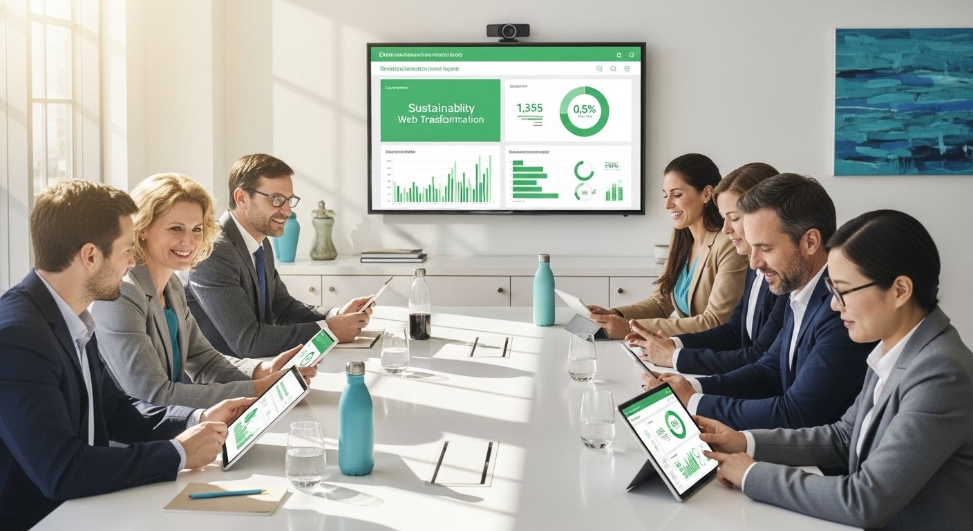 business meeting sustainable web strategy