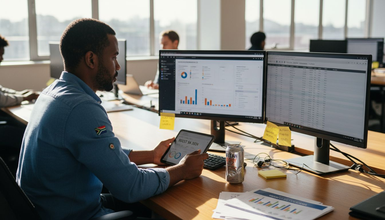 Marketing strategist tracking influencer metrics