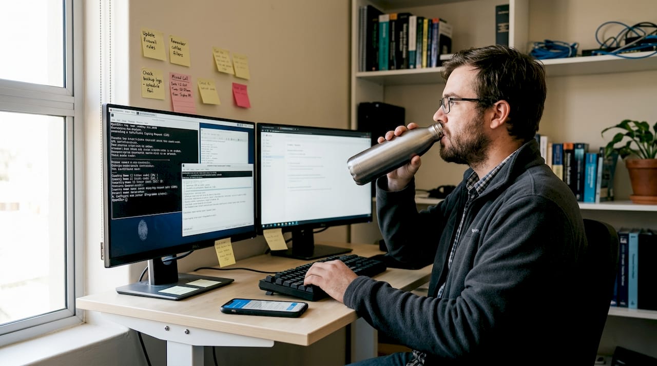 Admin setting up SSL certificate for compliance