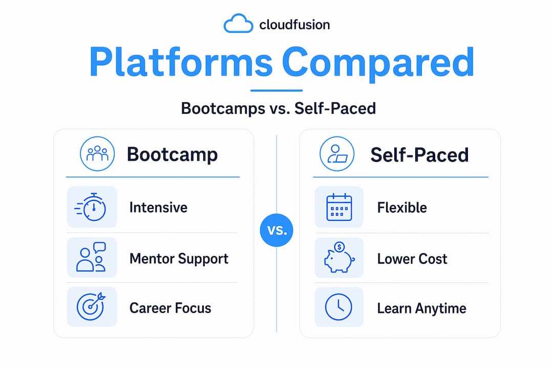 Infographic comparing online web development platforms