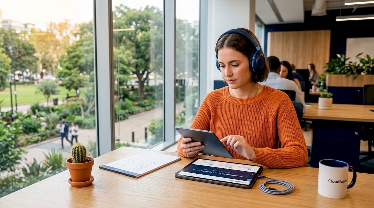 Testing website accessibility in professional office