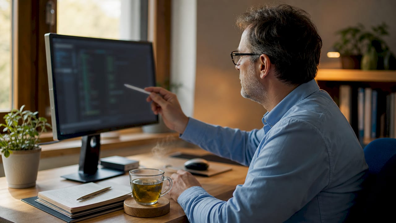IT specialist adjusting e-commerce hosting servers