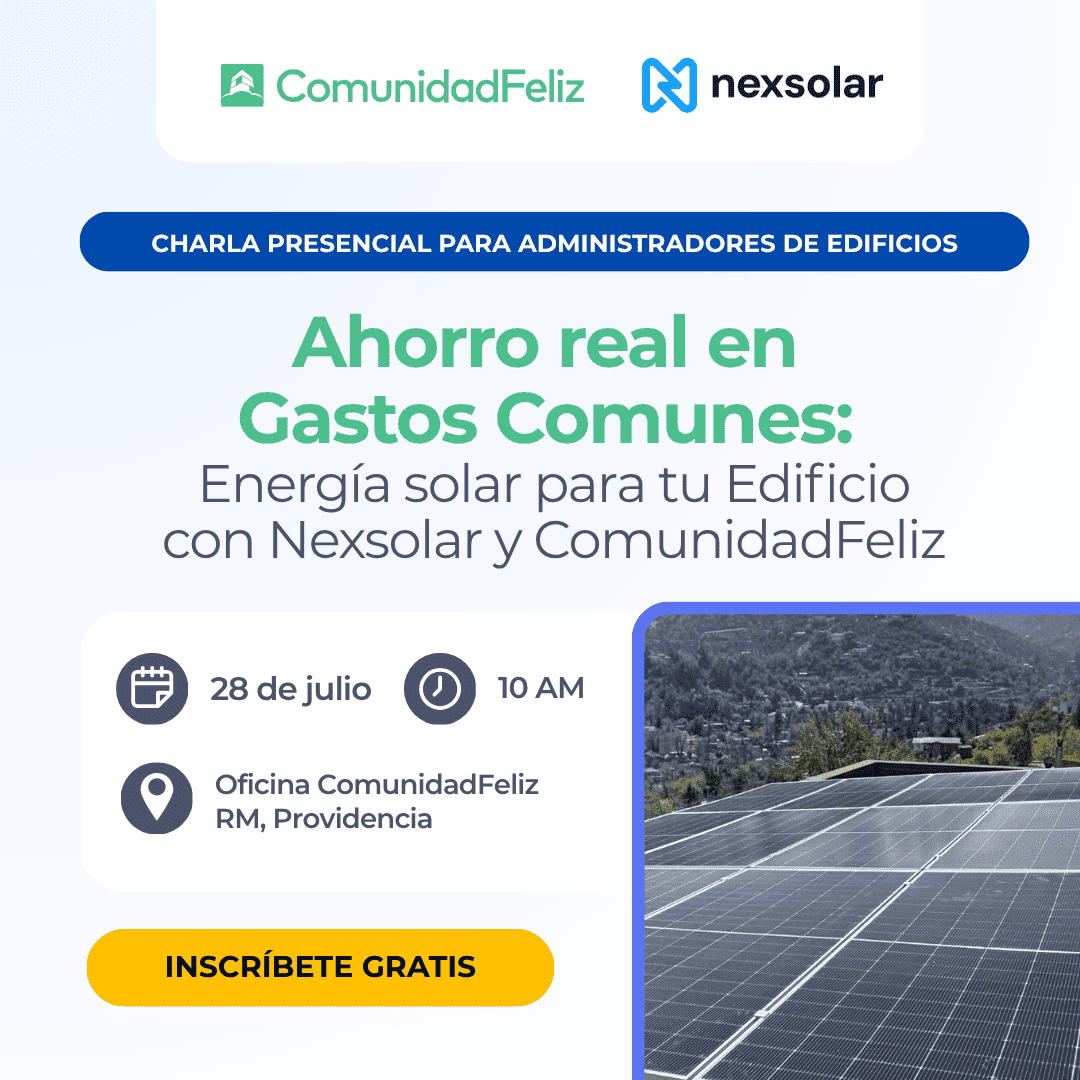 Evento Presencial: Energía Solar para tu Edificio con Nexsolar y ComunidadFeliz