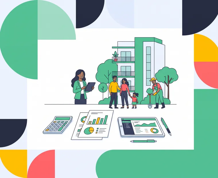 Contabilidad de condominios: escritorio con reportes financieros