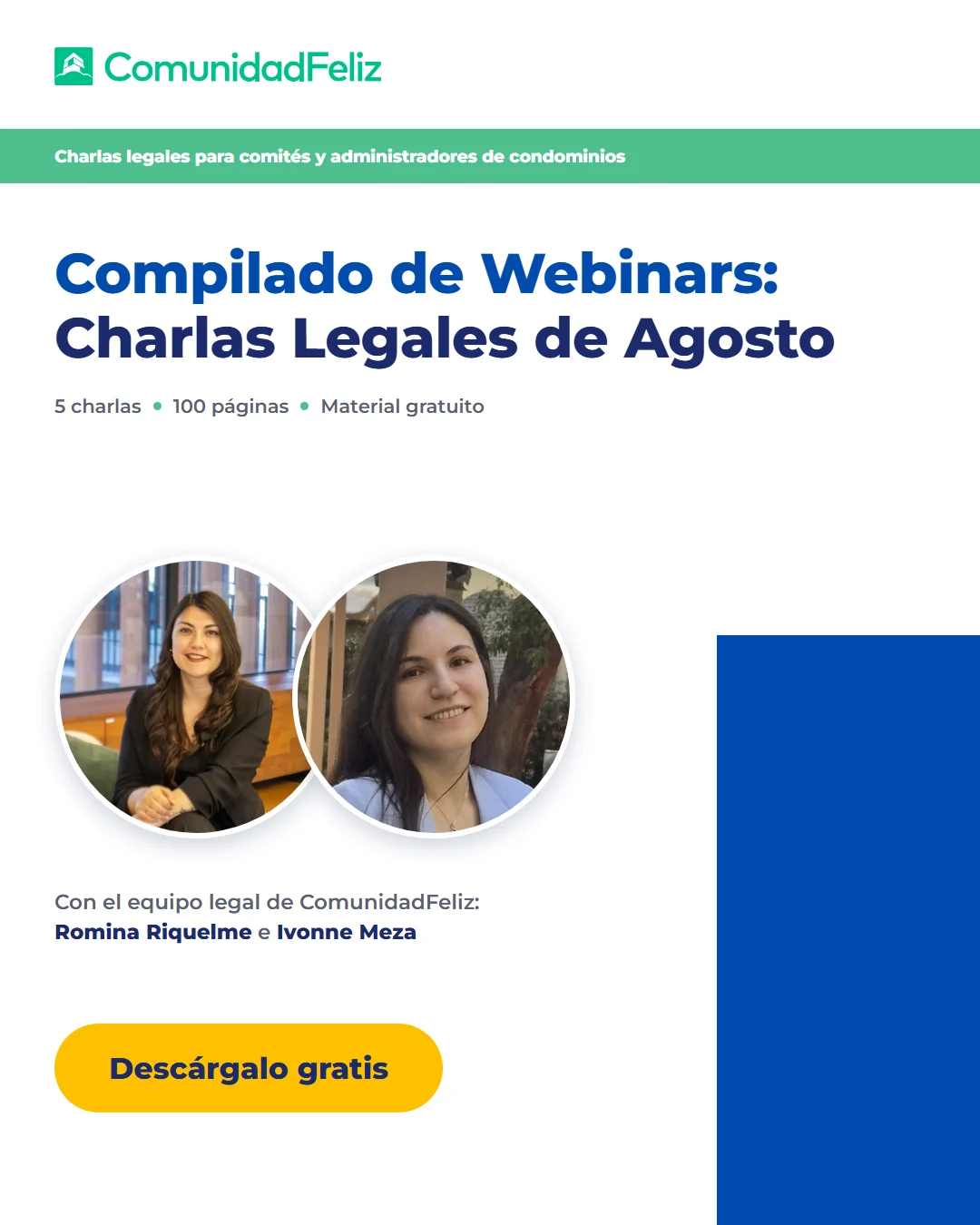 Compilado de Webinars: Charlas Legales de Agosto — con Romina Riquelme e Ivonne Meza