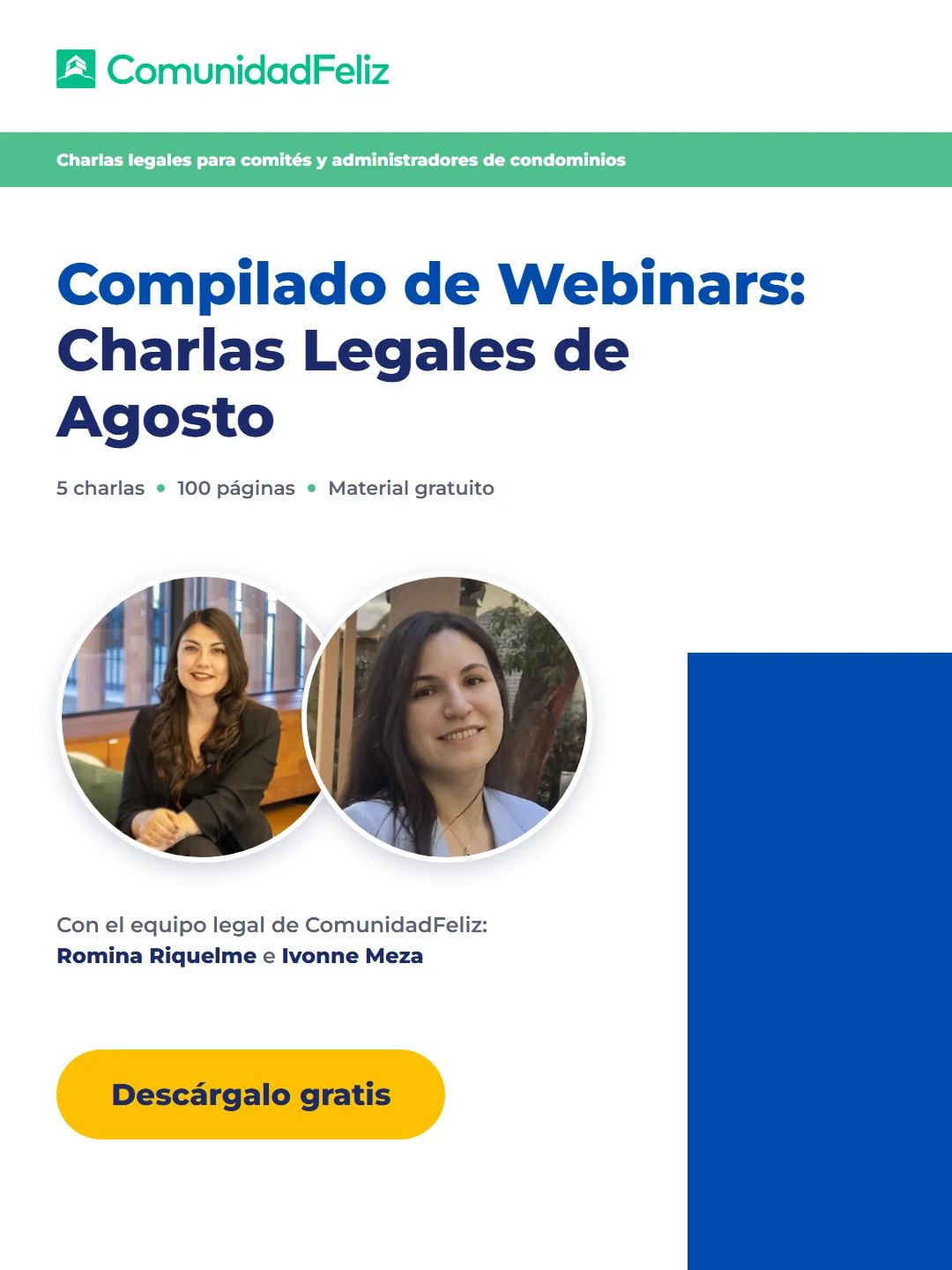 Compilado de Webinars: Charlas Legales de Agosto — con Romina Riquelme e Ivonne Meza