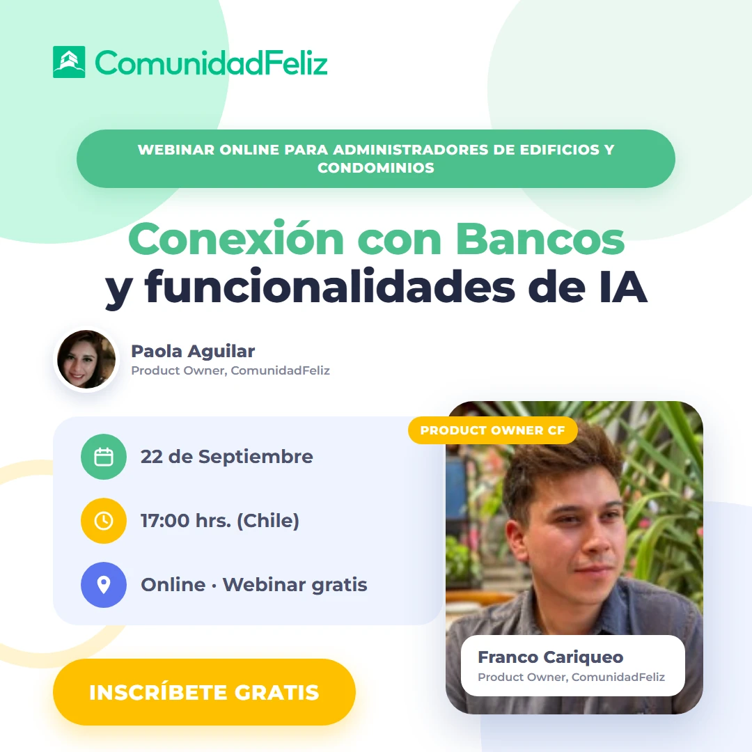 Webinar: Conexión con Bancos y Funcionalidades de Inteligencia Artificial en ComunidadFeliz