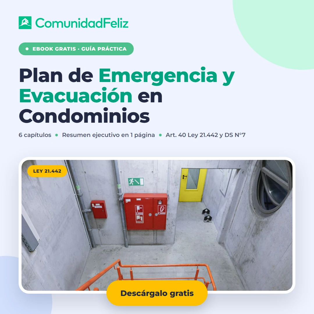 Plan de Emergencia y Evacuación en Condominios — ebook gratis de ComunidadFeliz para administradores y comités
