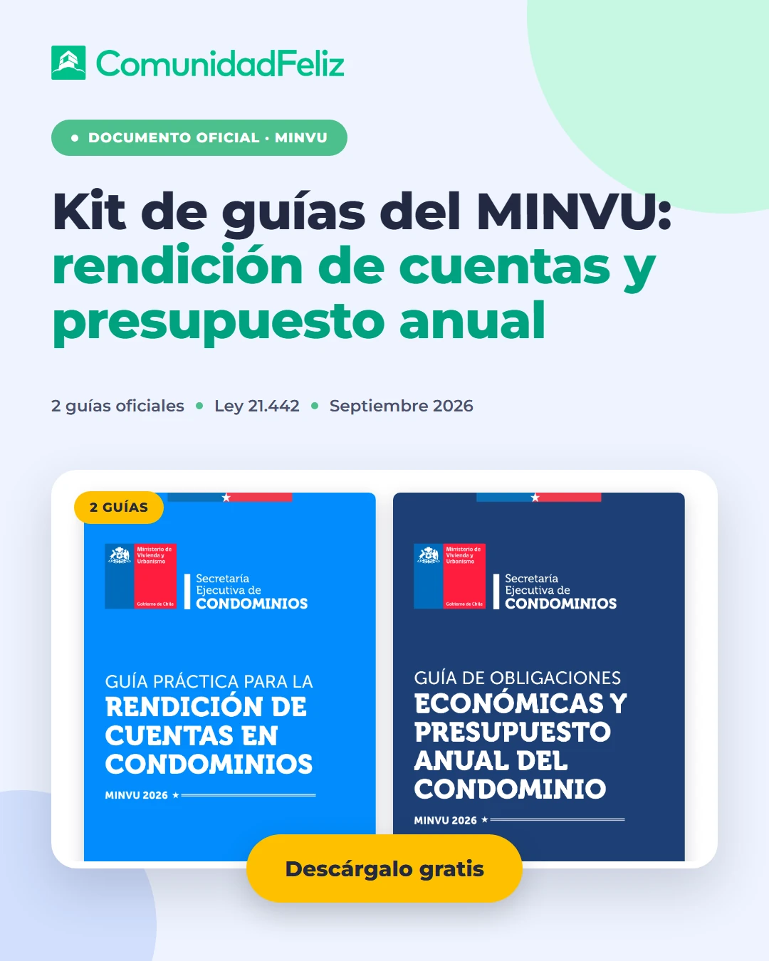 Kit de guías del MINVU: rendición de cuentas y presupuesto anual