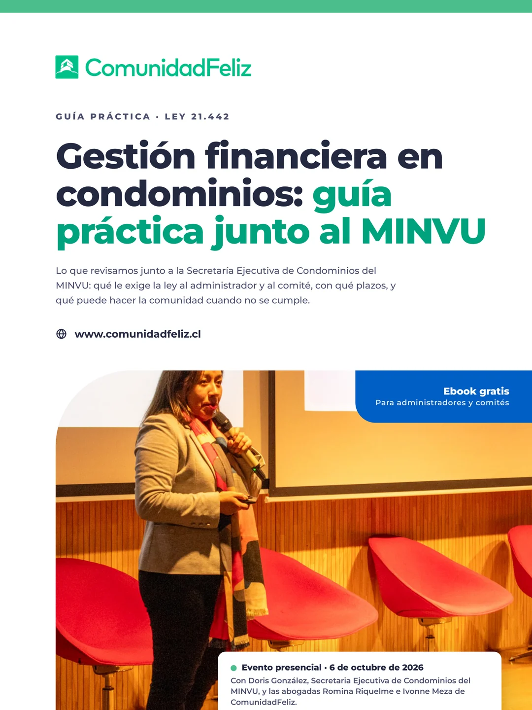 Portada de la guía Gestión financiera en condominios junto al MINVU
