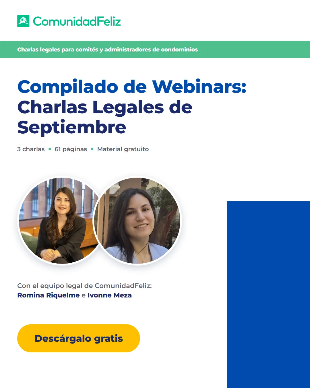 Compilado de Webinars: Charlas Legales de Septiembre — con Romina Riquelme e Ivonne Meza