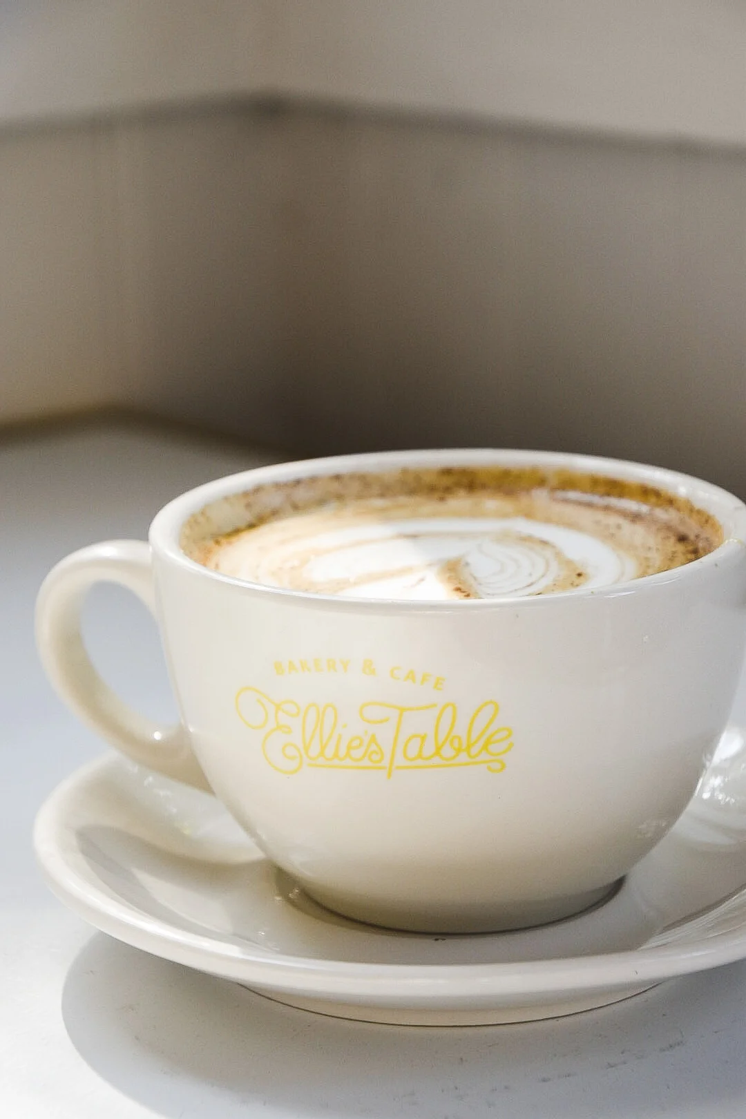 Dirty pumpkin chai topped with nutmeg and cinnamon