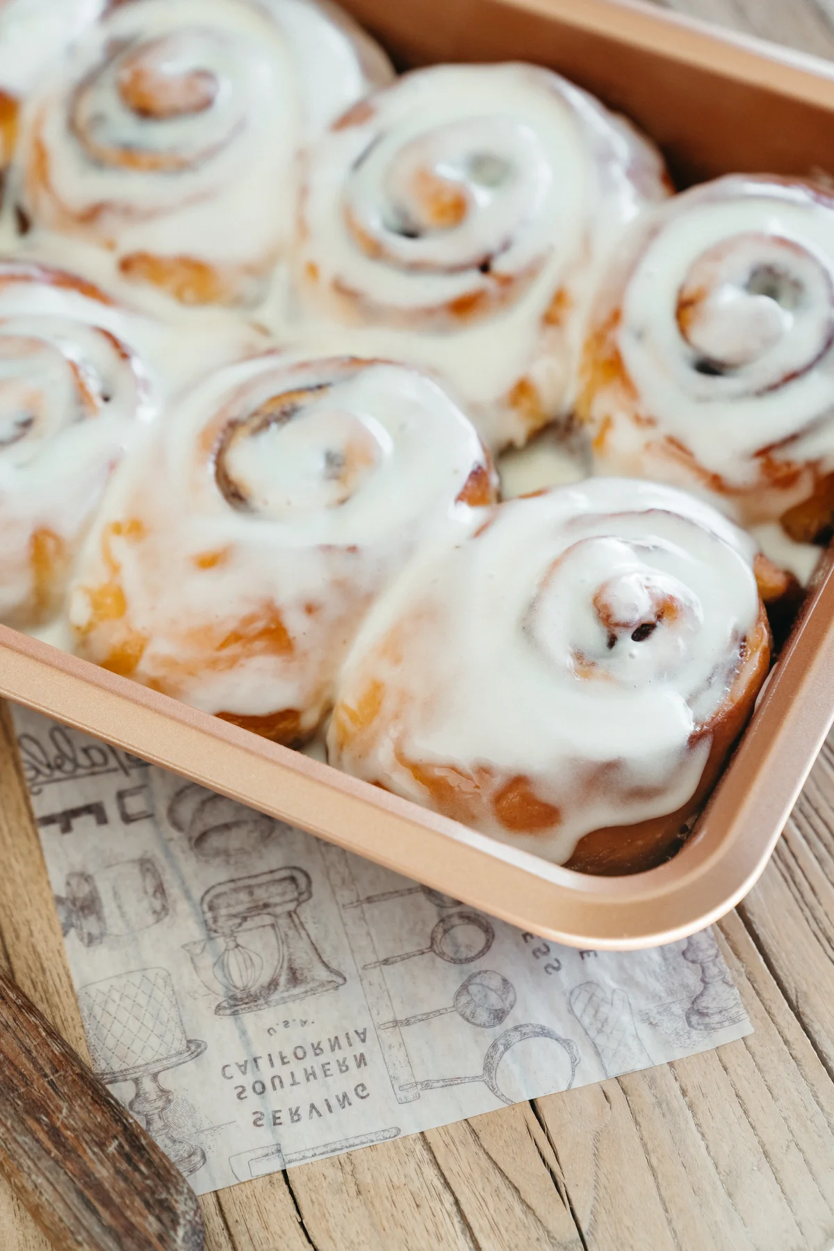 Ellie’s cinnamon rolls with cream cheese icing