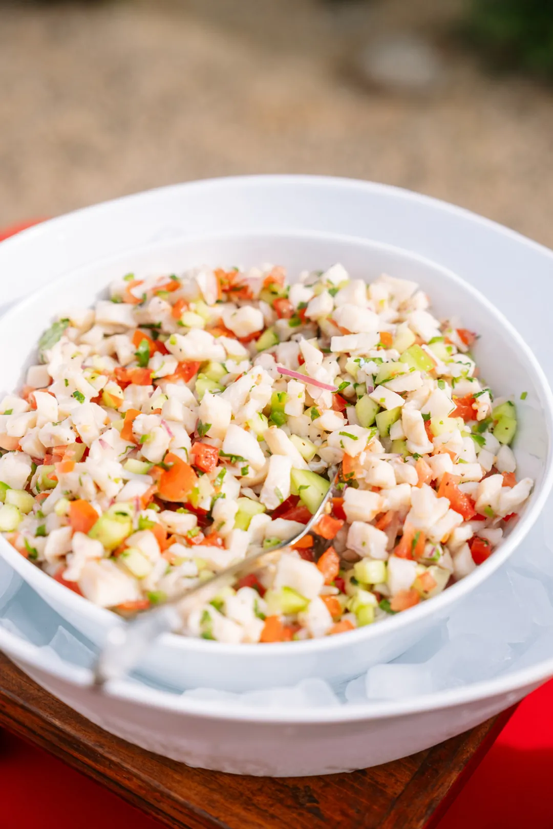 Bowl of fresh pico de gallo