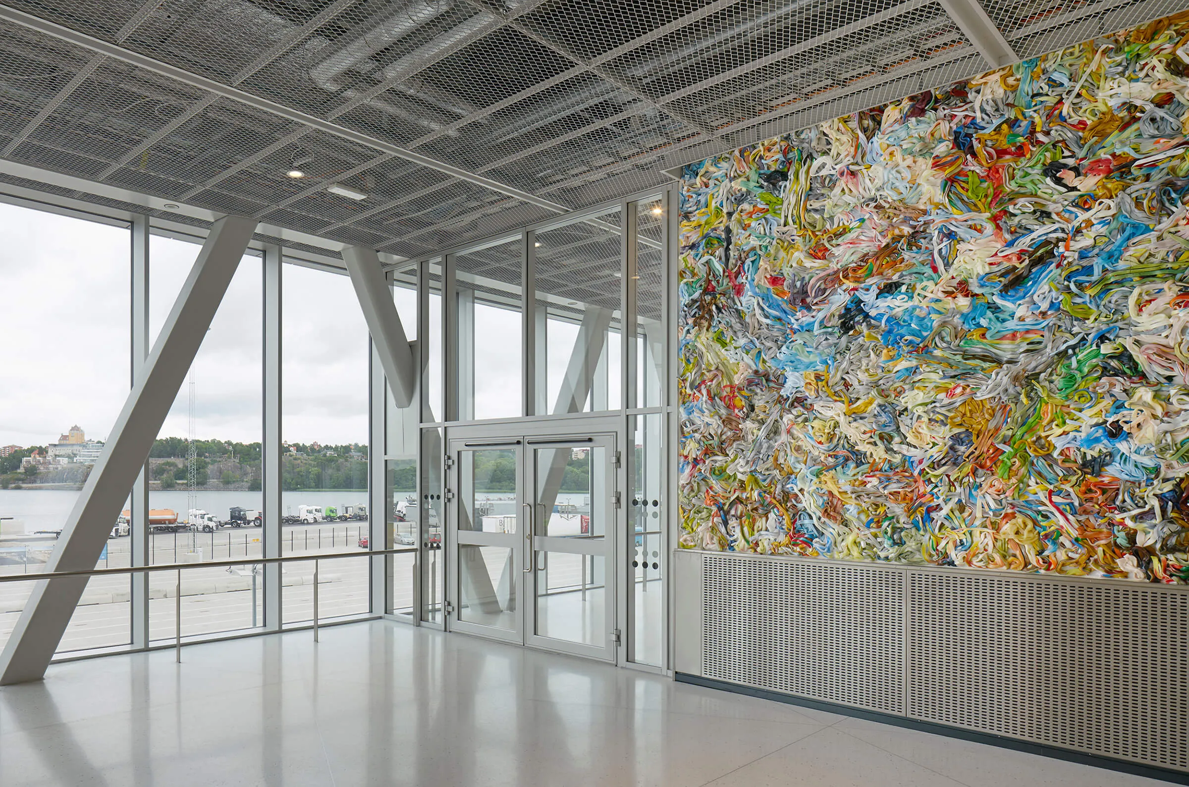 Site specific installation at Värtahamnen, Stockholm, 2016. Matthias van Arkel