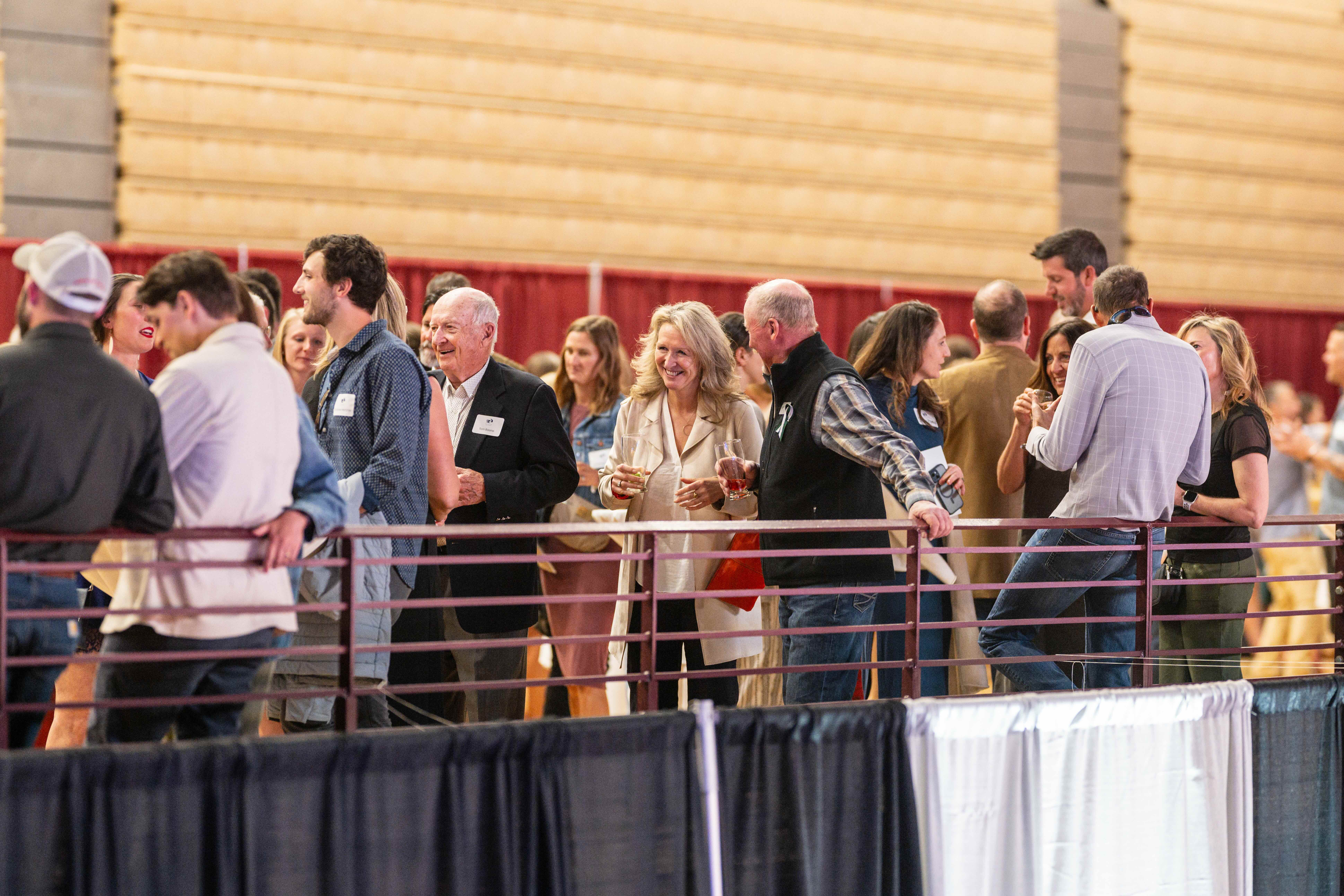 An attendee bids on a silent auction item at the 2023 Five Valleys Banquet. Photo by Anastasia Wilde.