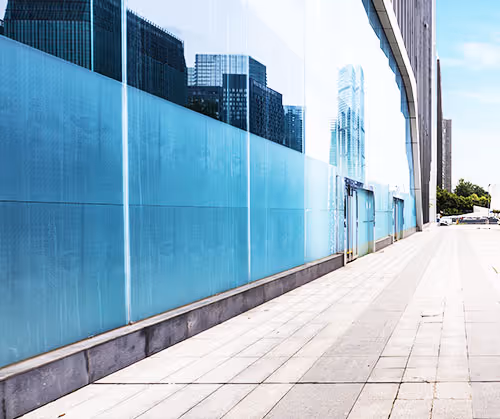 Blank frosted glass sticker Abu Dhabi