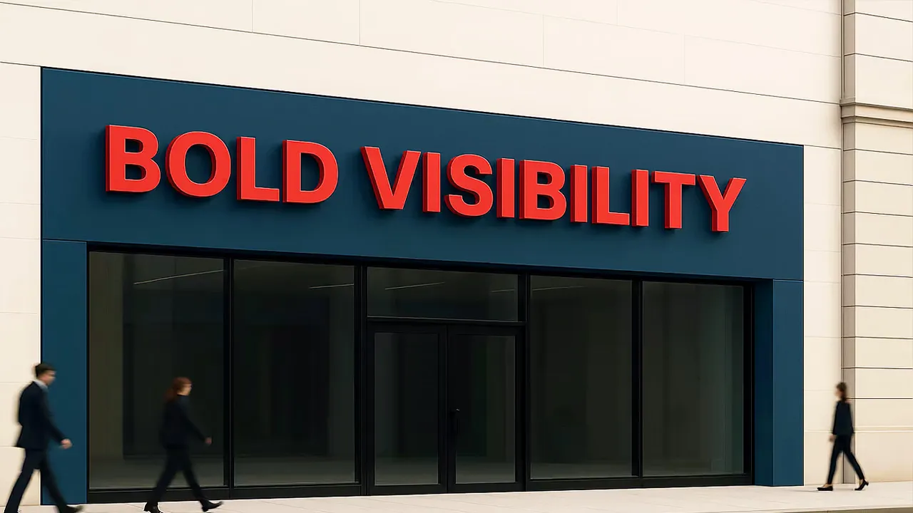 outdoor signage