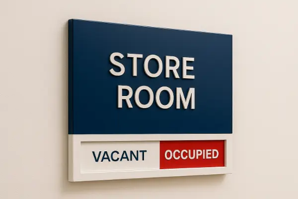 Door identification sign